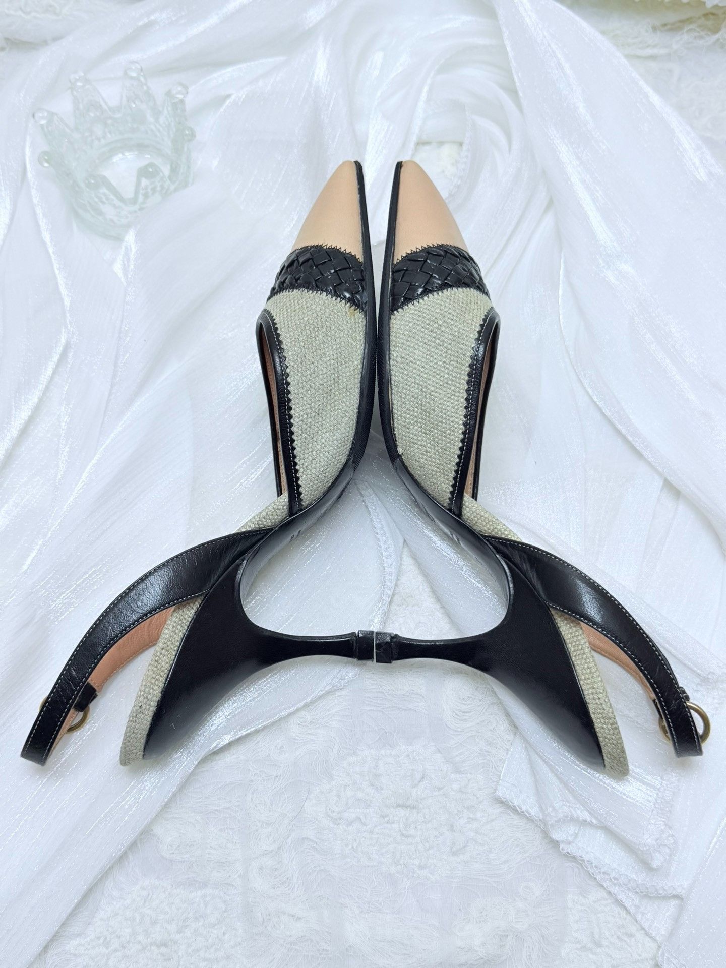 Saint Laurent Paris Saint Laurent Paris Knit Black Sandals us_7 Women Size US 7 / IT 37 - 5 Thumbnail