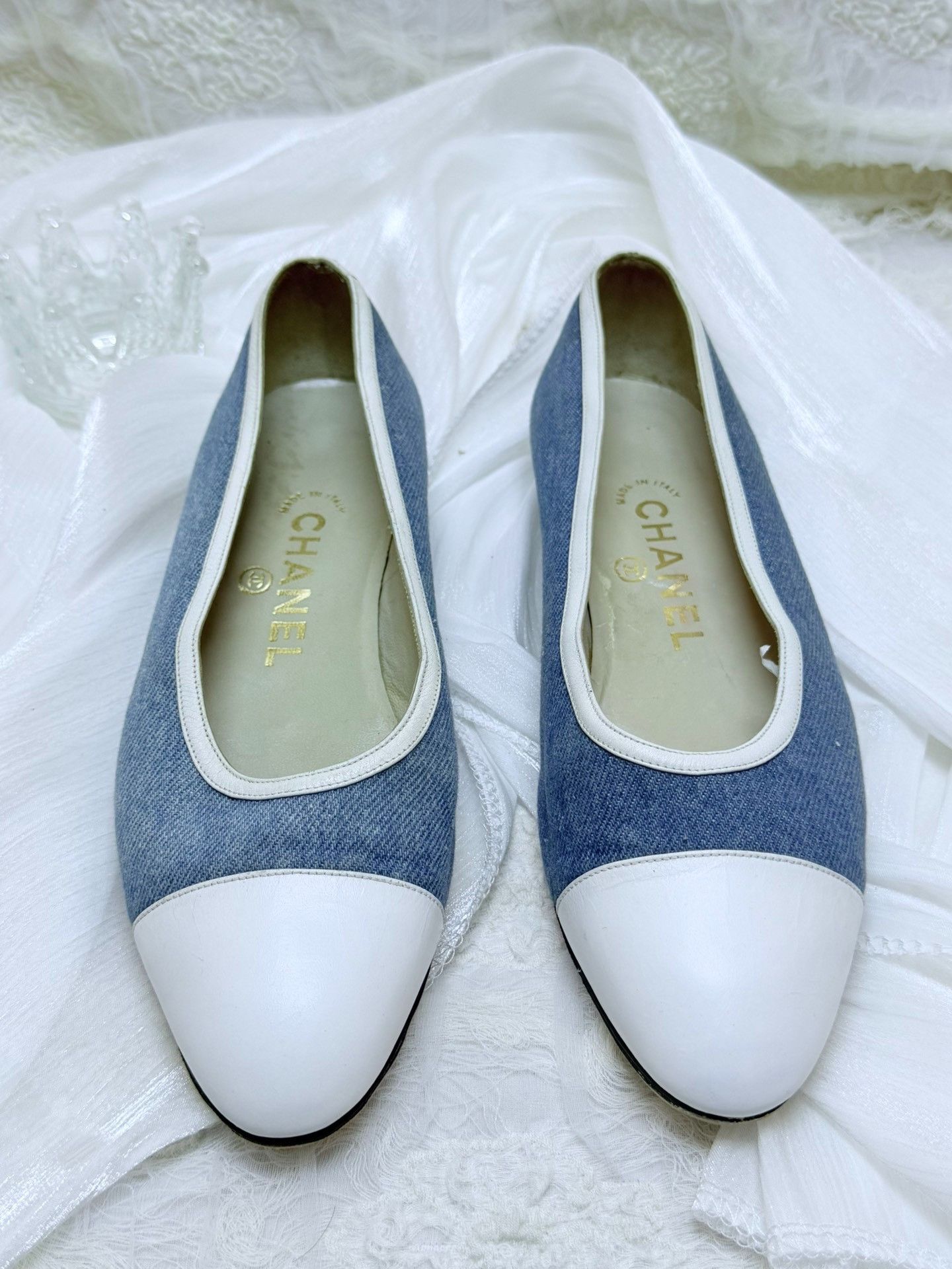 Chanel Chanel Denim Lowtop Sneakers us_6-5 Women Size US 6.5 / IT 36.5 - 3 Thumbnail
