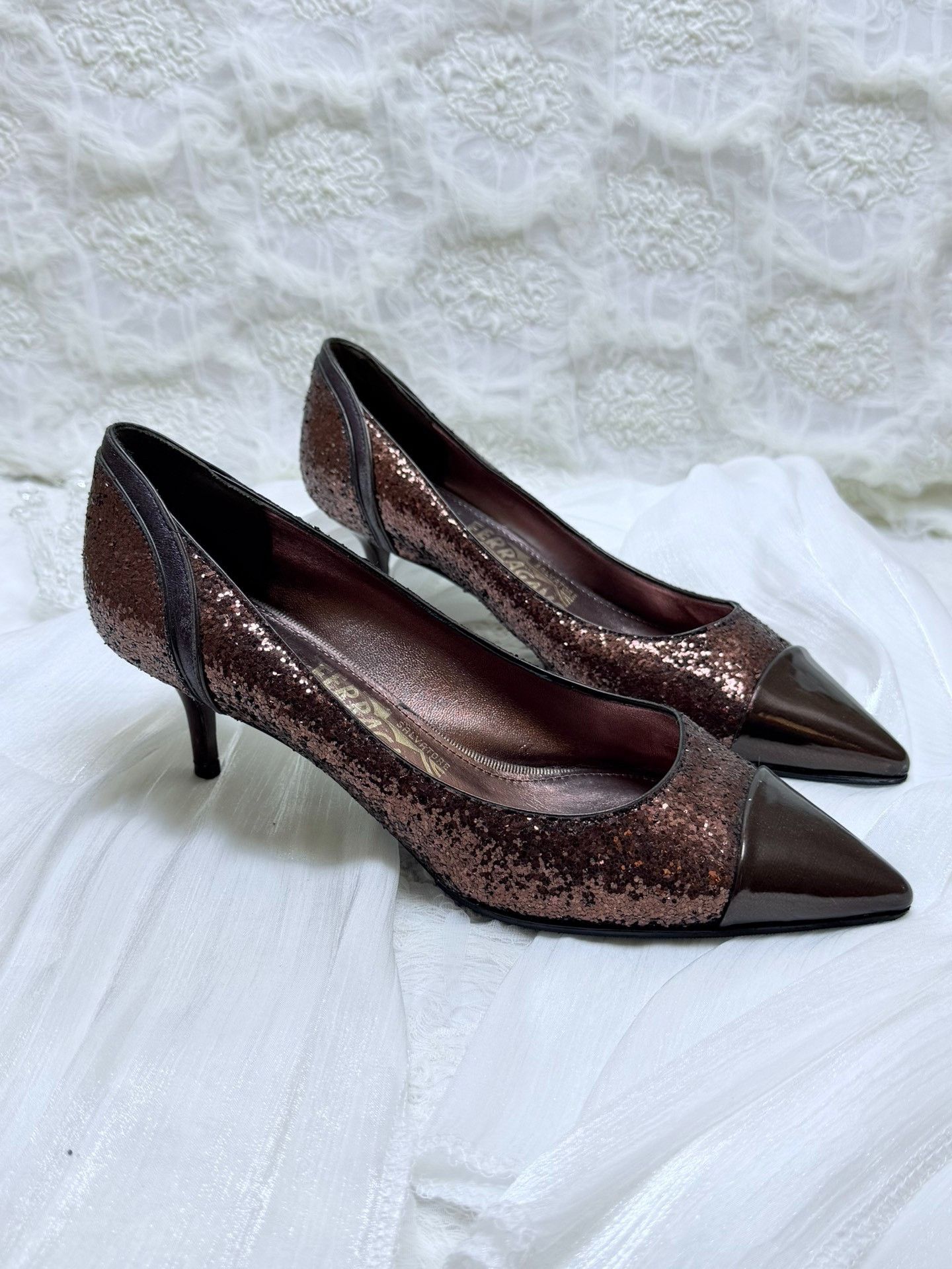 Salvatore Ferragamo Salvatore Ferragamo Patent Sandals us_7 Women Size US 7 / IT 37 - 2 Thumbnail