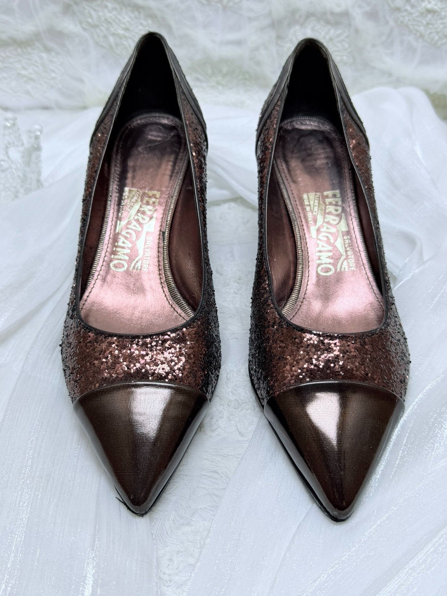 Salvatore Ferragamo Salvatore Ferragamo Patent Sandals us_7 Women Size US 7 / IT 37 - 3 Thumbnail