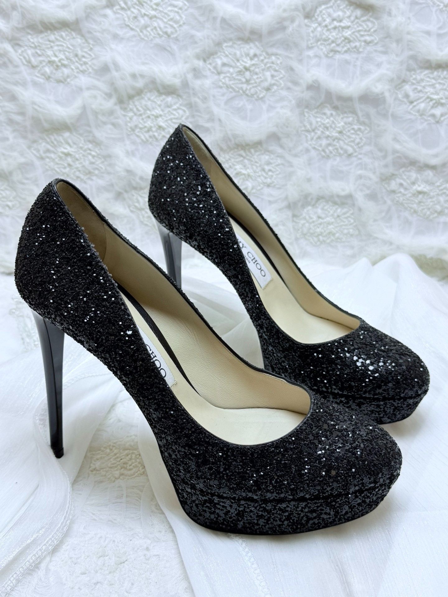 Jimmy Choo Jimmy Choo Waterproof Black Lowtop Sneakers us_6 Women Size US 6 / IT 36 - 2 Thumbnail