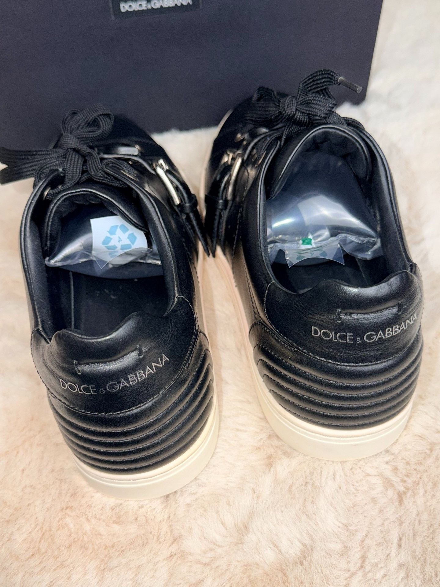 Dolce & Gabbana Dolce & Gabbana Retro Black Lowtop Sneakers 9 Men Size US 9 / EU 42 - 4 Thumbnail