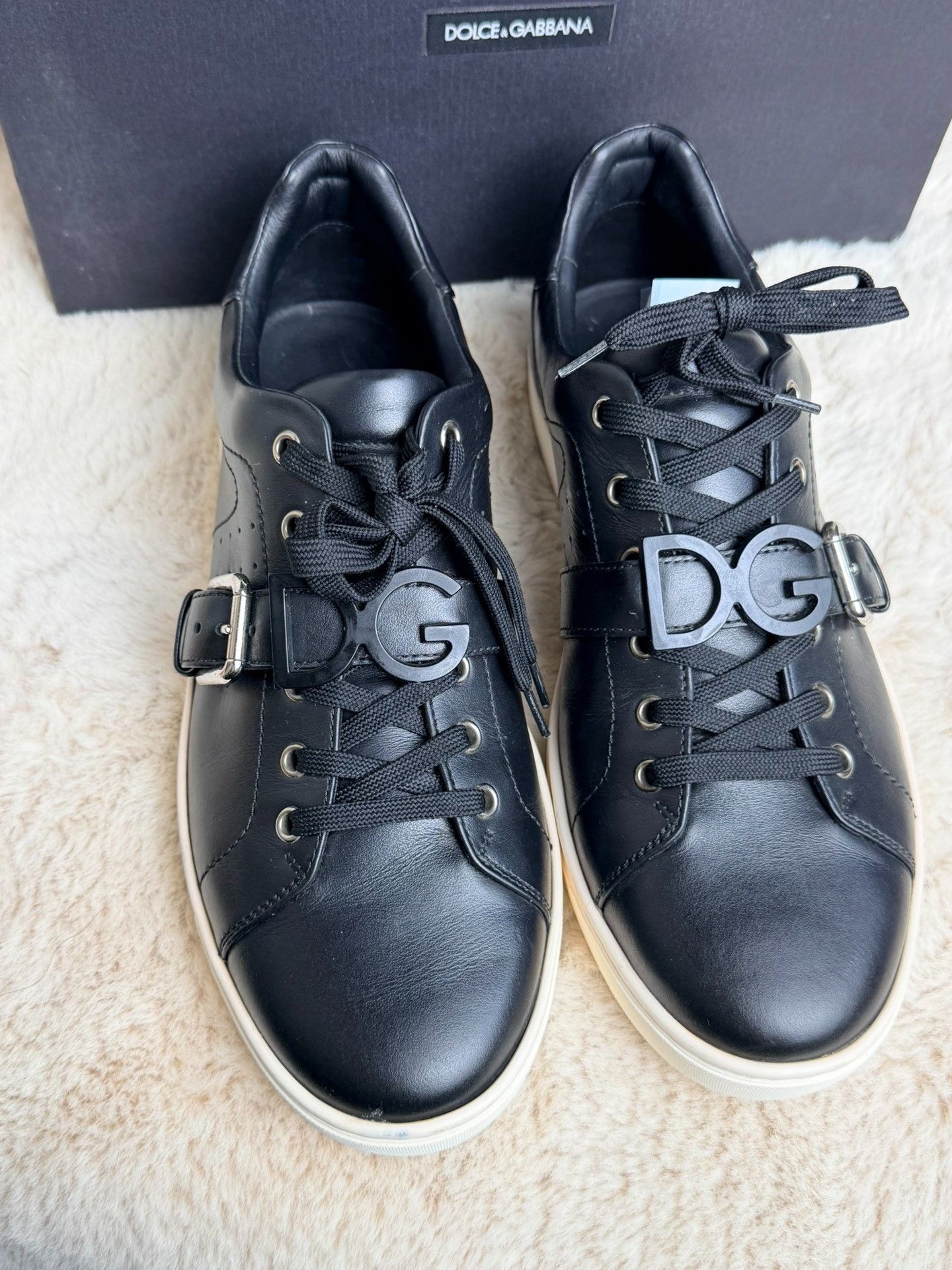 Dolce & Gabbana Dolce & Gabbana Retro Black Lowtop Sneakers 9 Men Size US 9 / EU 42 - 3 Thumbnail