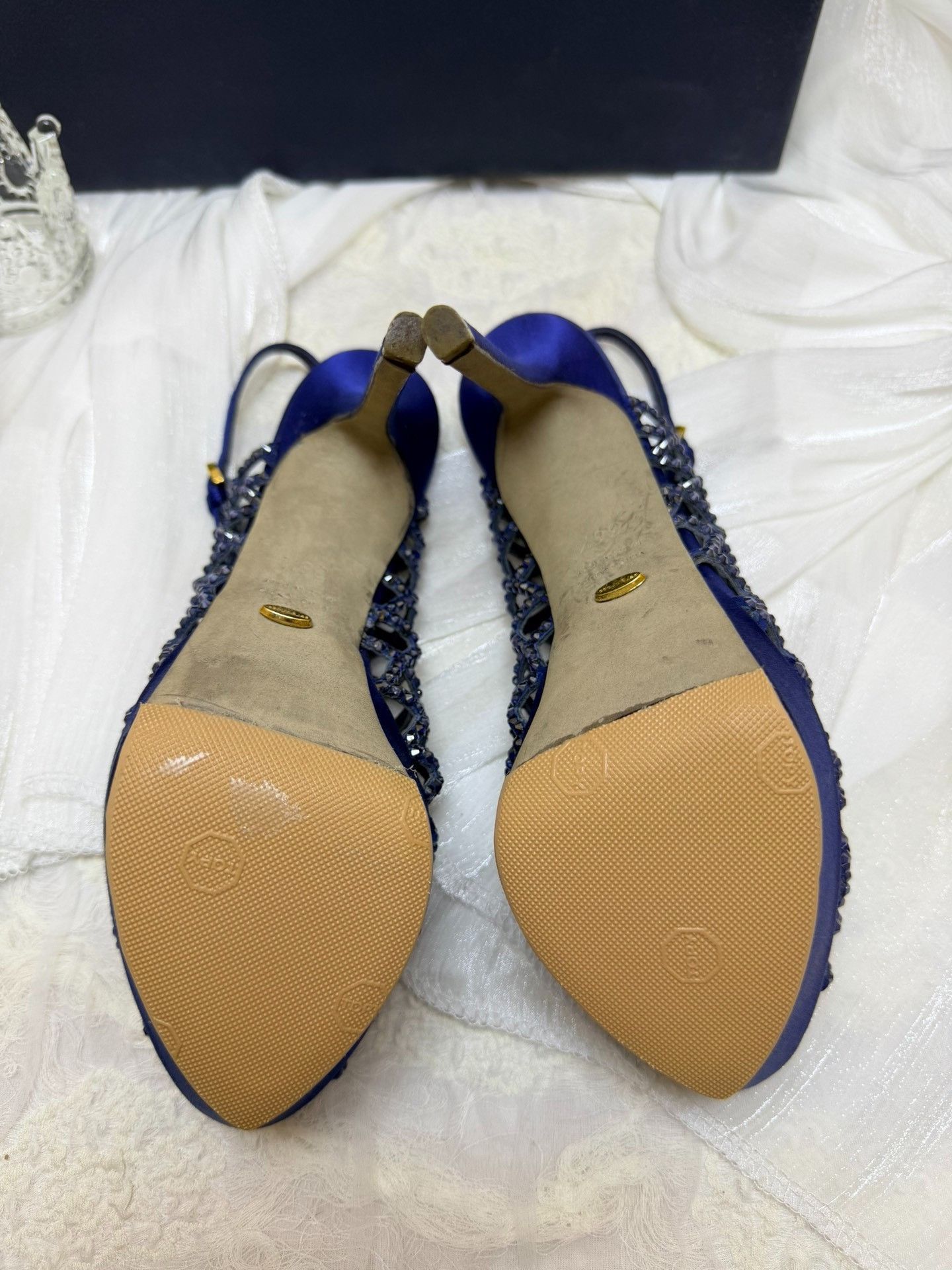 Sergio Rossi Sergio Rossi Blue Sandals us_6-5 Women Size US 6.5 / IT 36.5 - 6 Thumbnail