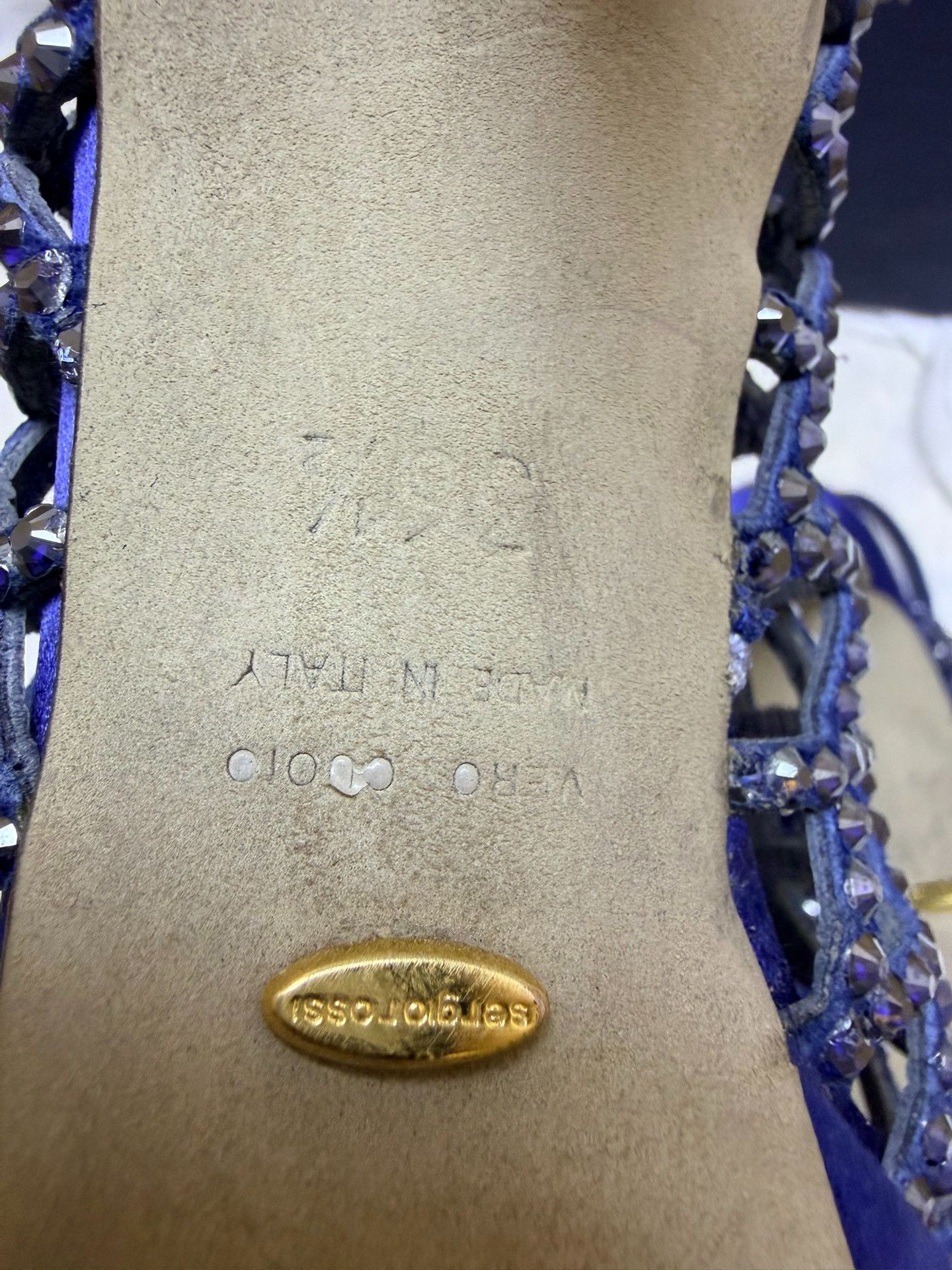 Sergio Rossi Sergio Rossi Blue Sandals us_6-5 Women Size US 6.5 / IT 36.5 - 7 Thumbnail