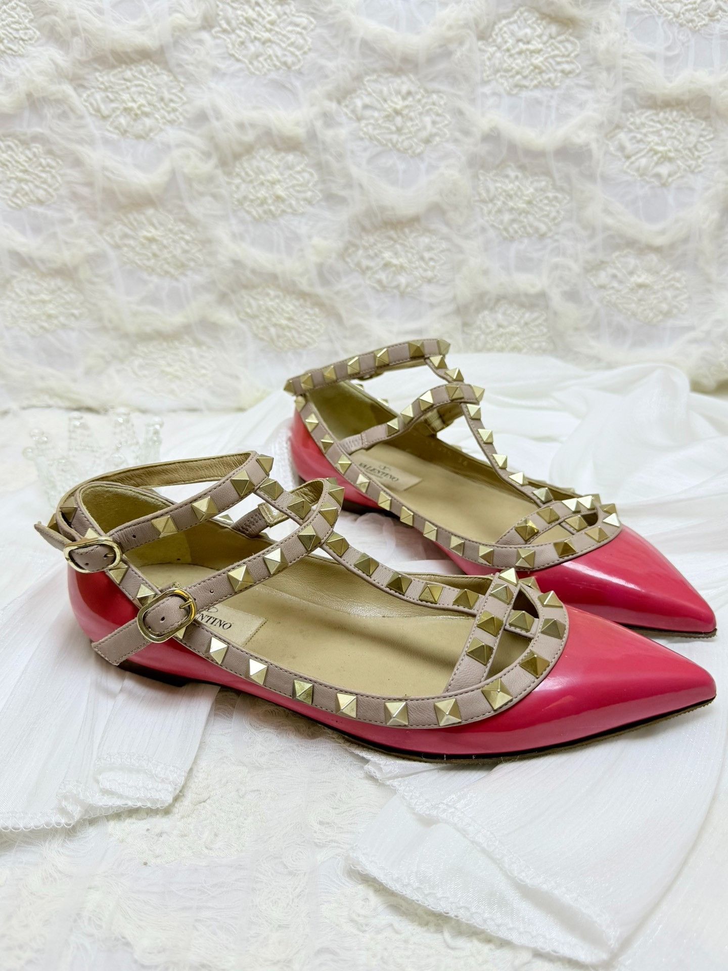 Valentino Valentino Patent Pink Lowtop Sneakers us_6 Women Size US 6 / IT 36 - 2 Thumbnail