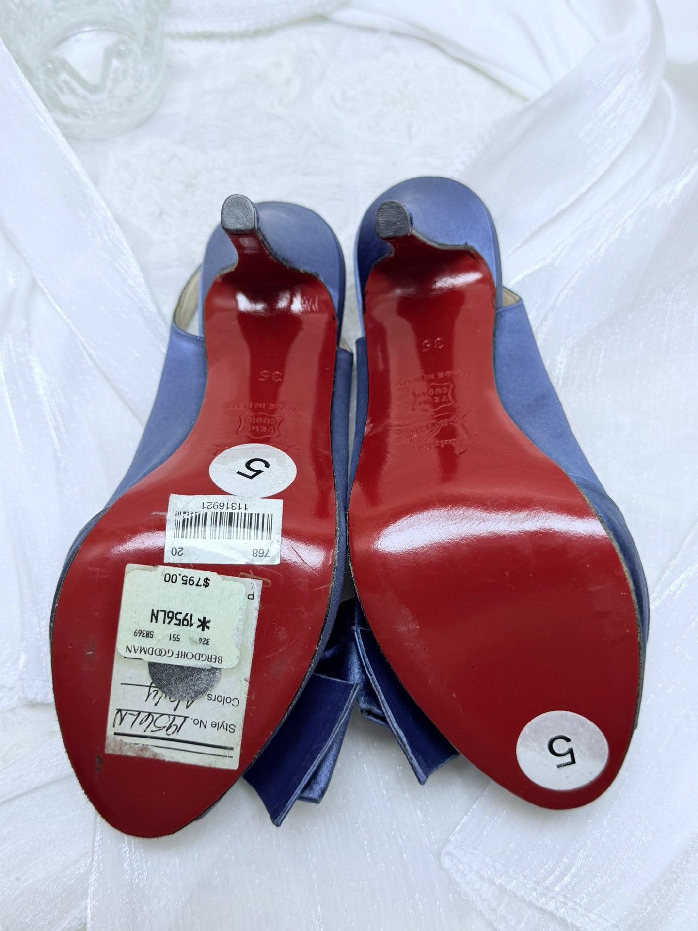 Christian Louboutin Christian Louboutin Blue Sandals us_5 Women Size US 5 / IT 35 - 5 Thumbnail
