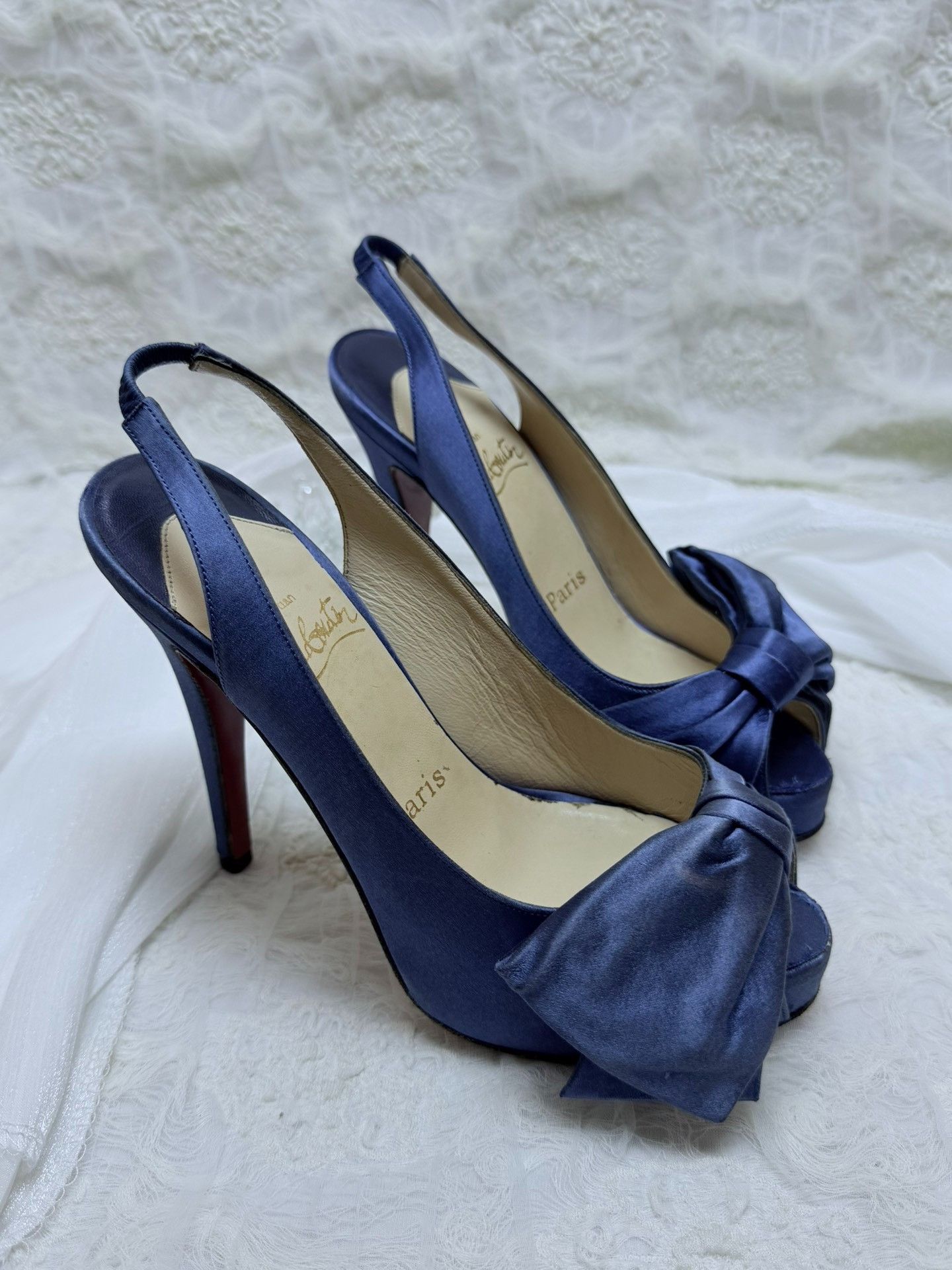Christian Louboutin Christian Louboutin Blue Sandals us_5 Women Size US 5 / IT 35 - 2 Thumbnail