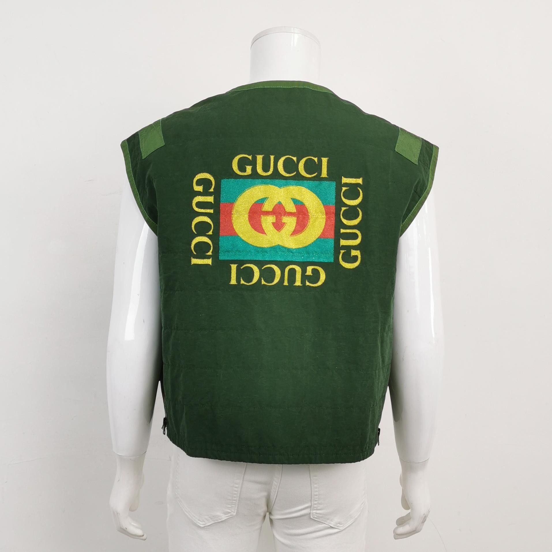 Gucci Gucci Logo Print Utility Vest Size 50 Size US M / EU 48-50 / 2 - 2 Thumbnail