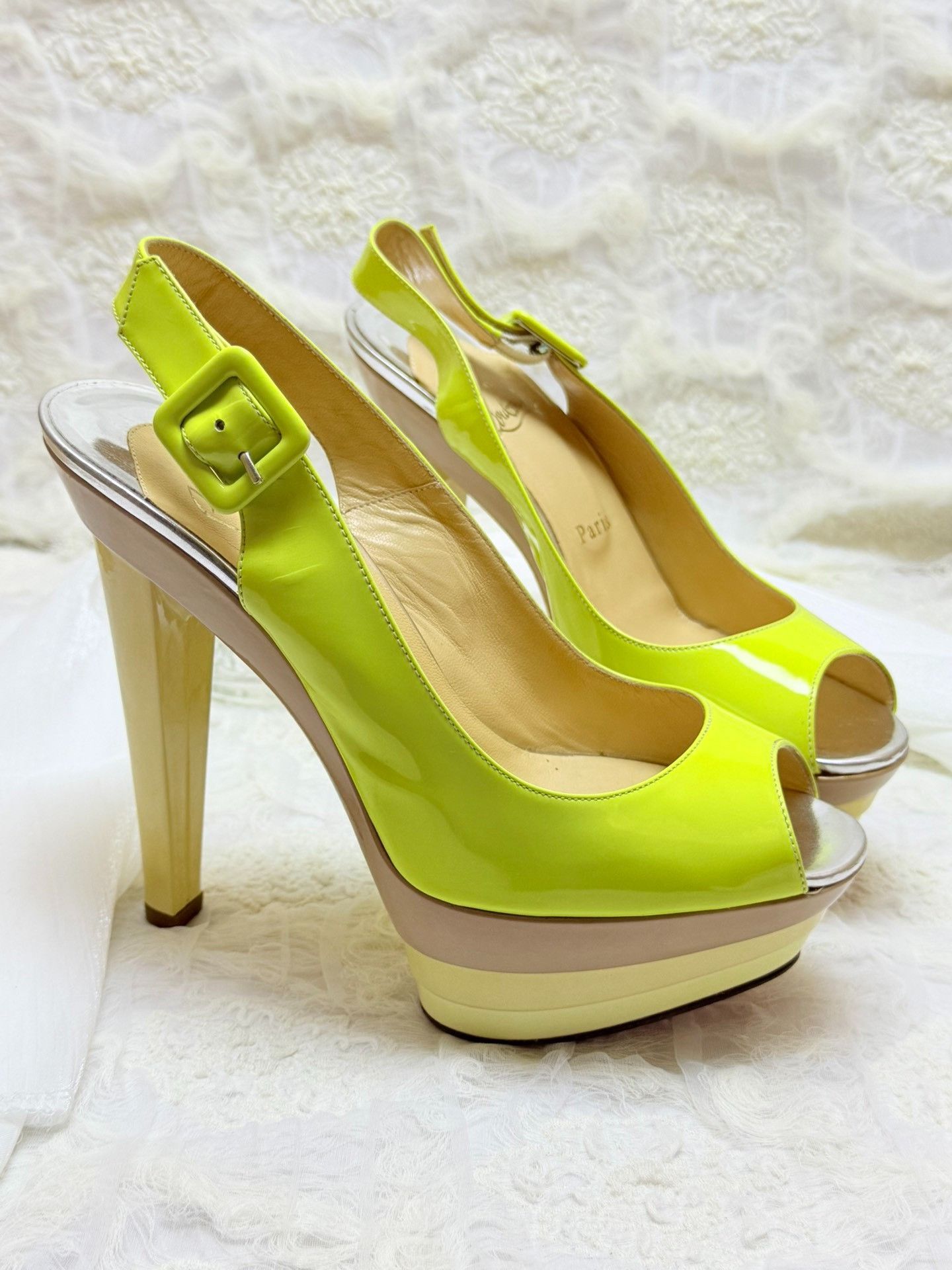 Christian Louboutin Christian Louboutin Patent Sandals us_7 Women Size US 7 / IT 37 - 2 Thumbnail