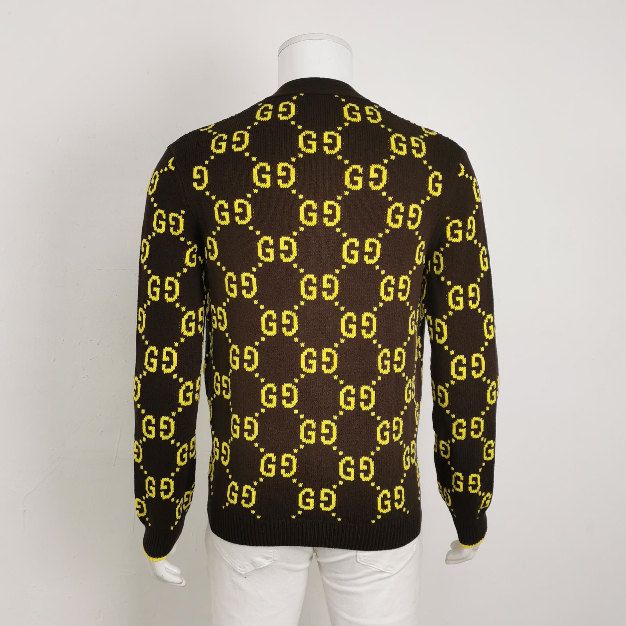 Gucci Gucci GG Monogram Knit Cardigan Size M Size US M / EU 48-50 / 2 - 2 Thumbnail