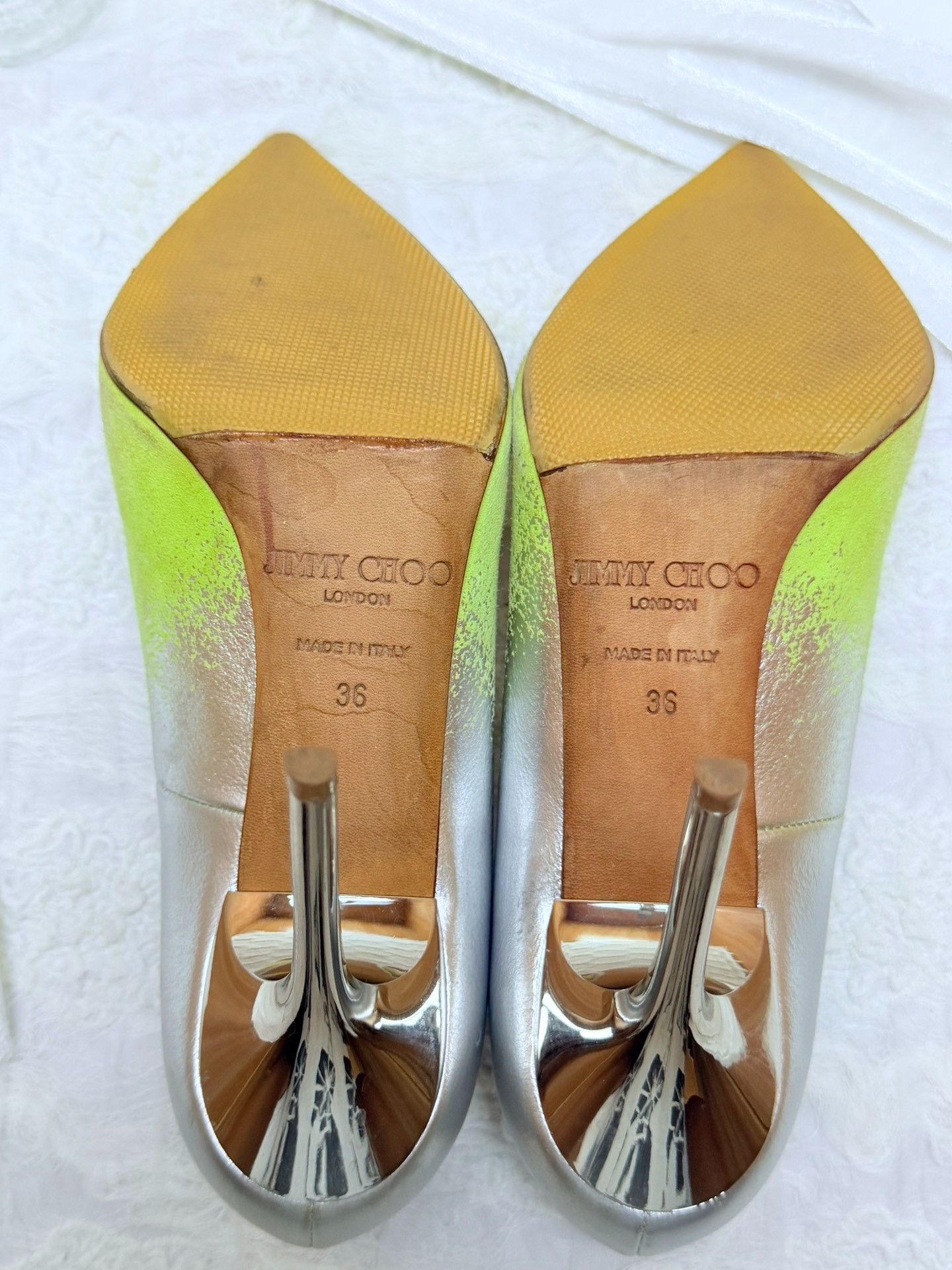 Jimmy Choo Jimmy Choo Yellow Lowtop Sneakers us_6 Women Size US 6 / IT 36 - 5 Thumbnail