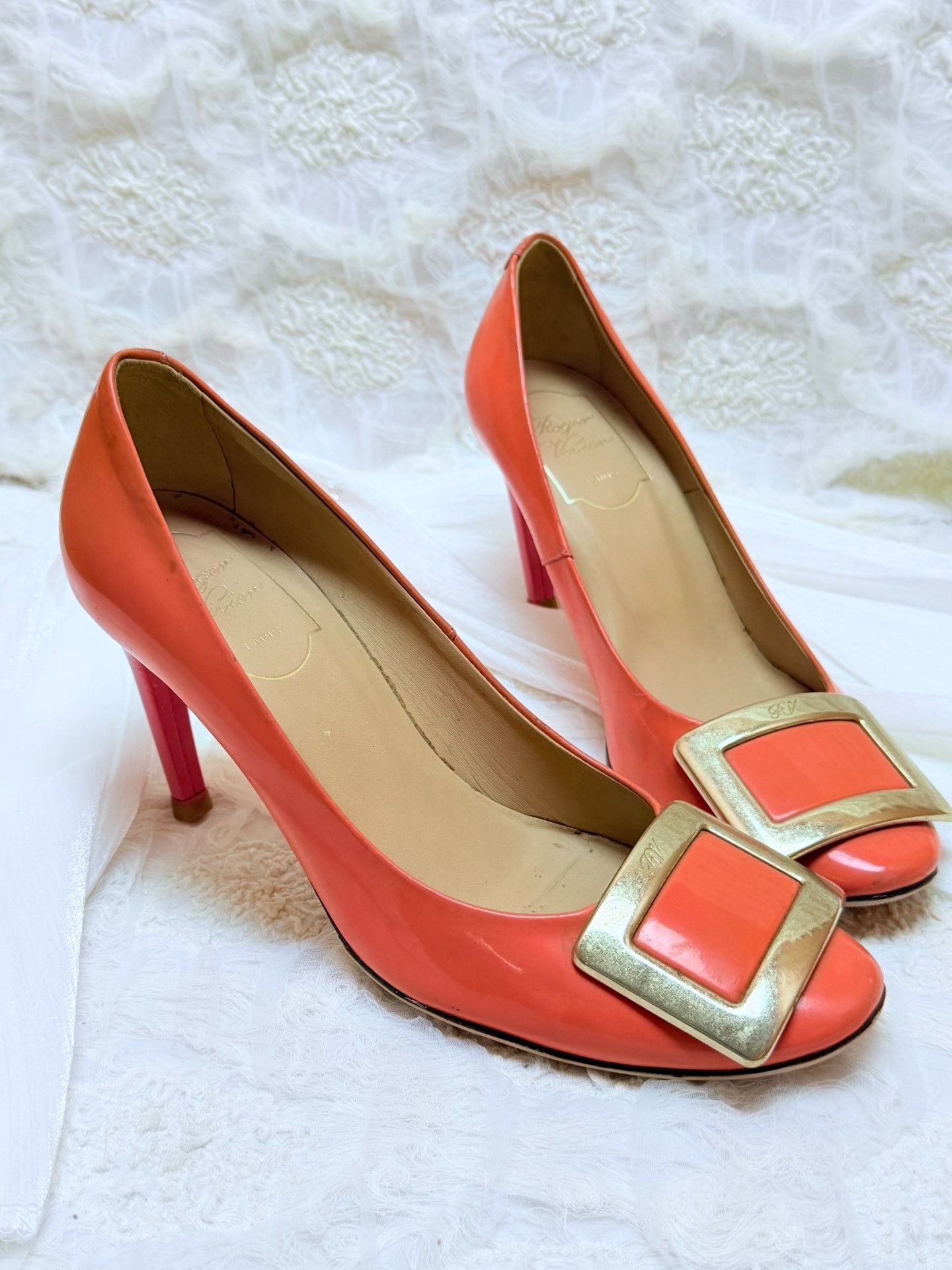 Roger Vivier Roger Vivier Retro Pink Lowtop Sneakers us_5-5 Women Size US 5.5 / IT 35.5 - 2 Thumbnail