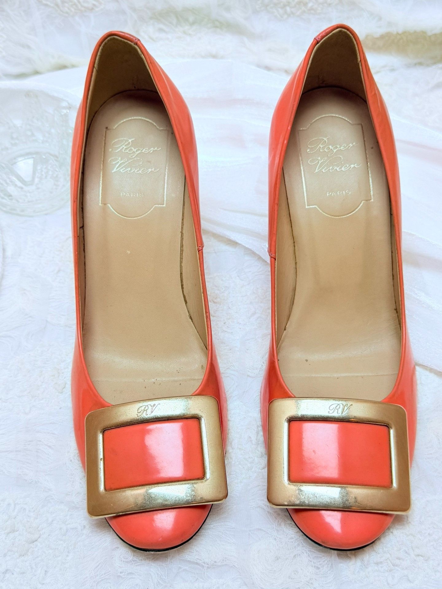 Roger Vivier Roger Vivier Retro Pink Lowtop Sneakers us_5-5 Women Size US 5.5 / IT 35.5 - 3 Thumbnail
