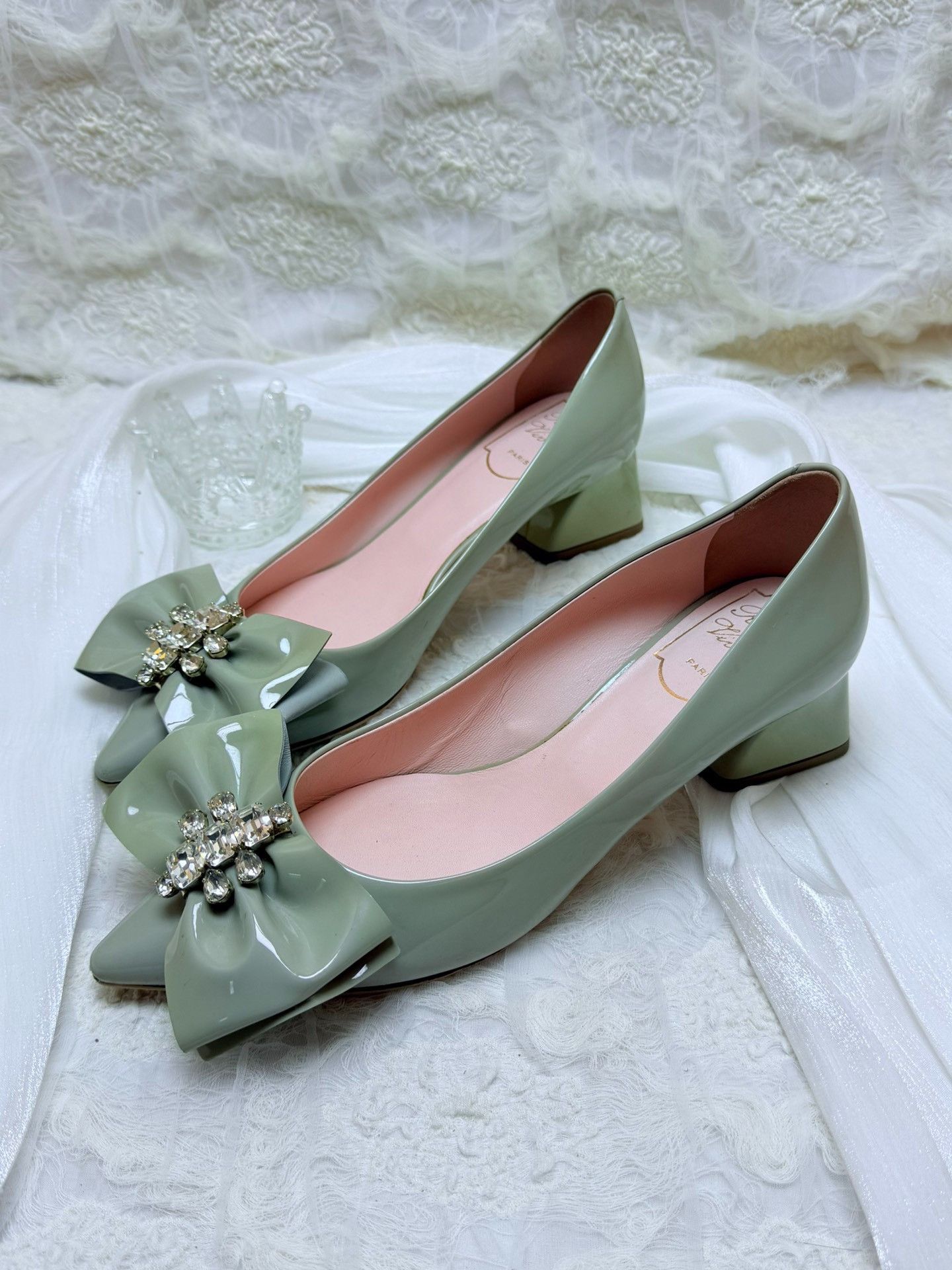 Roger Vivier Roger Vivier Retro Blue Lowtop Sneakers us_5-5 Women Size US 5.5 / IT 35.5 - 7 Thumbnail