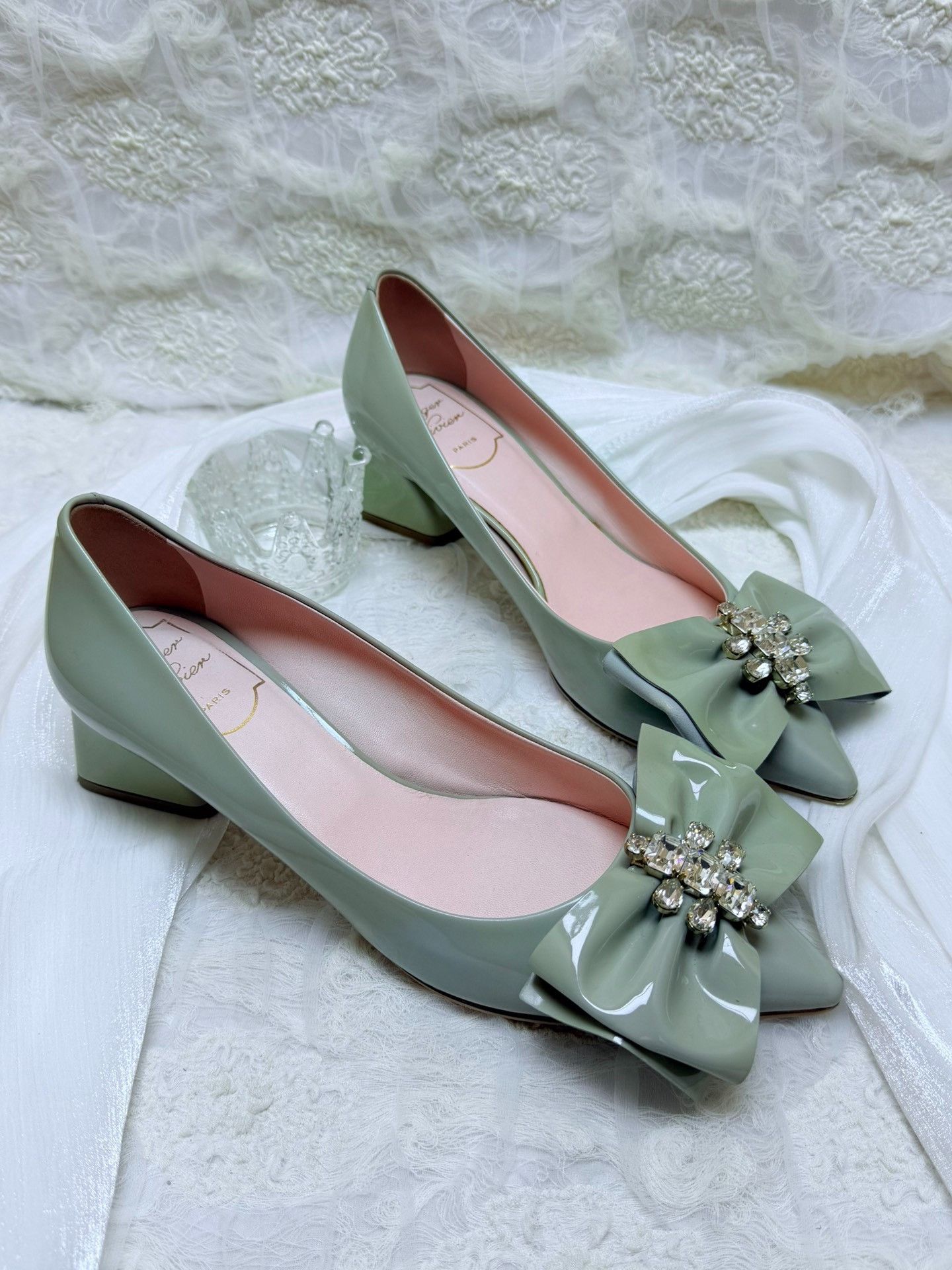 Roger Vivier Roger Vivier Retro Blue Lowtop Sneakers us_5-5 Women Size US 5.5 / IT 35.5 - 2 Thumbnail