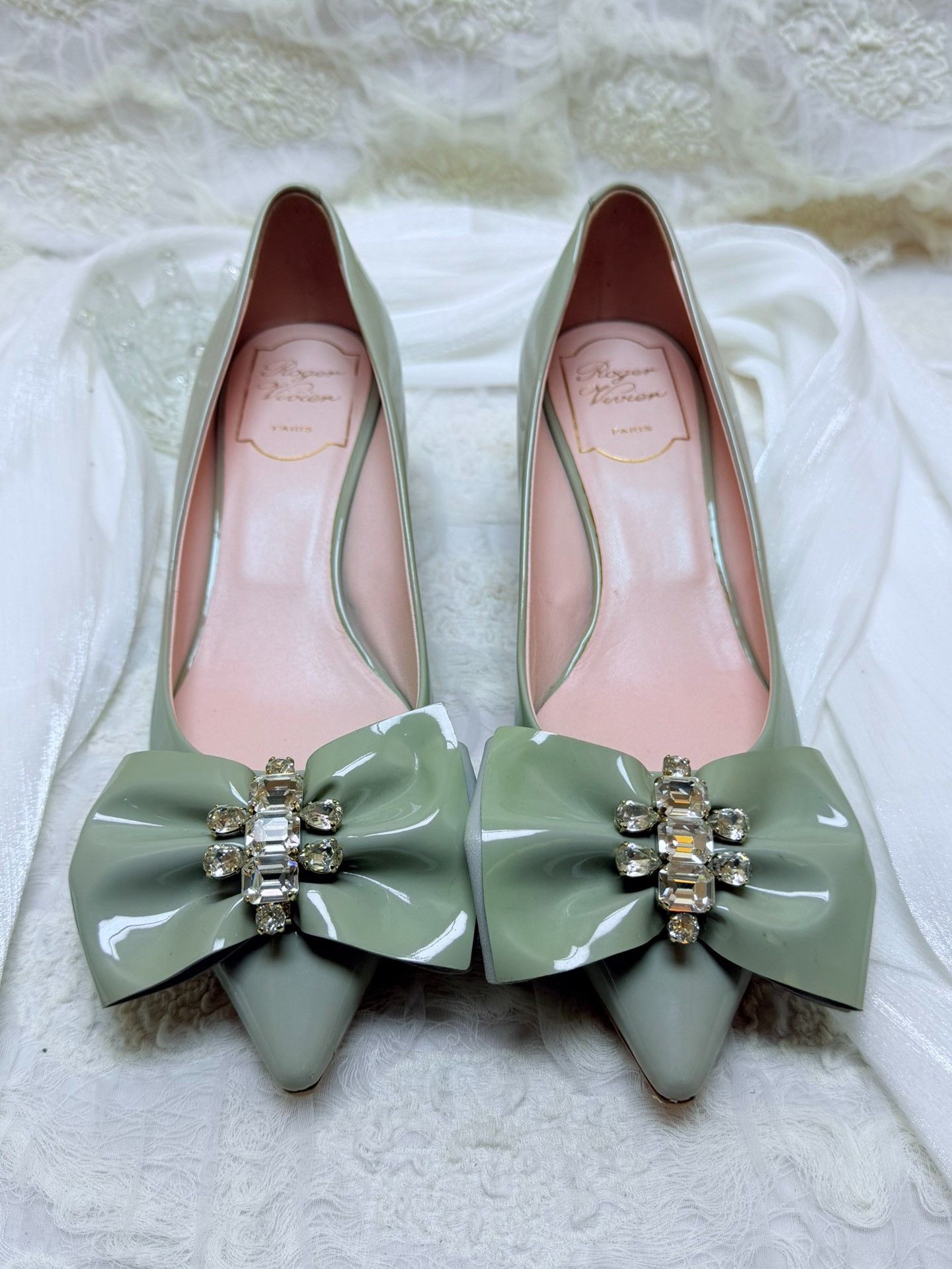 Roger Vivier Roger Vivier Retro Blue Lowtop Sneakers us_5-5 Women Size US 5.5 / IT 35.5 - 3 Thumbnail