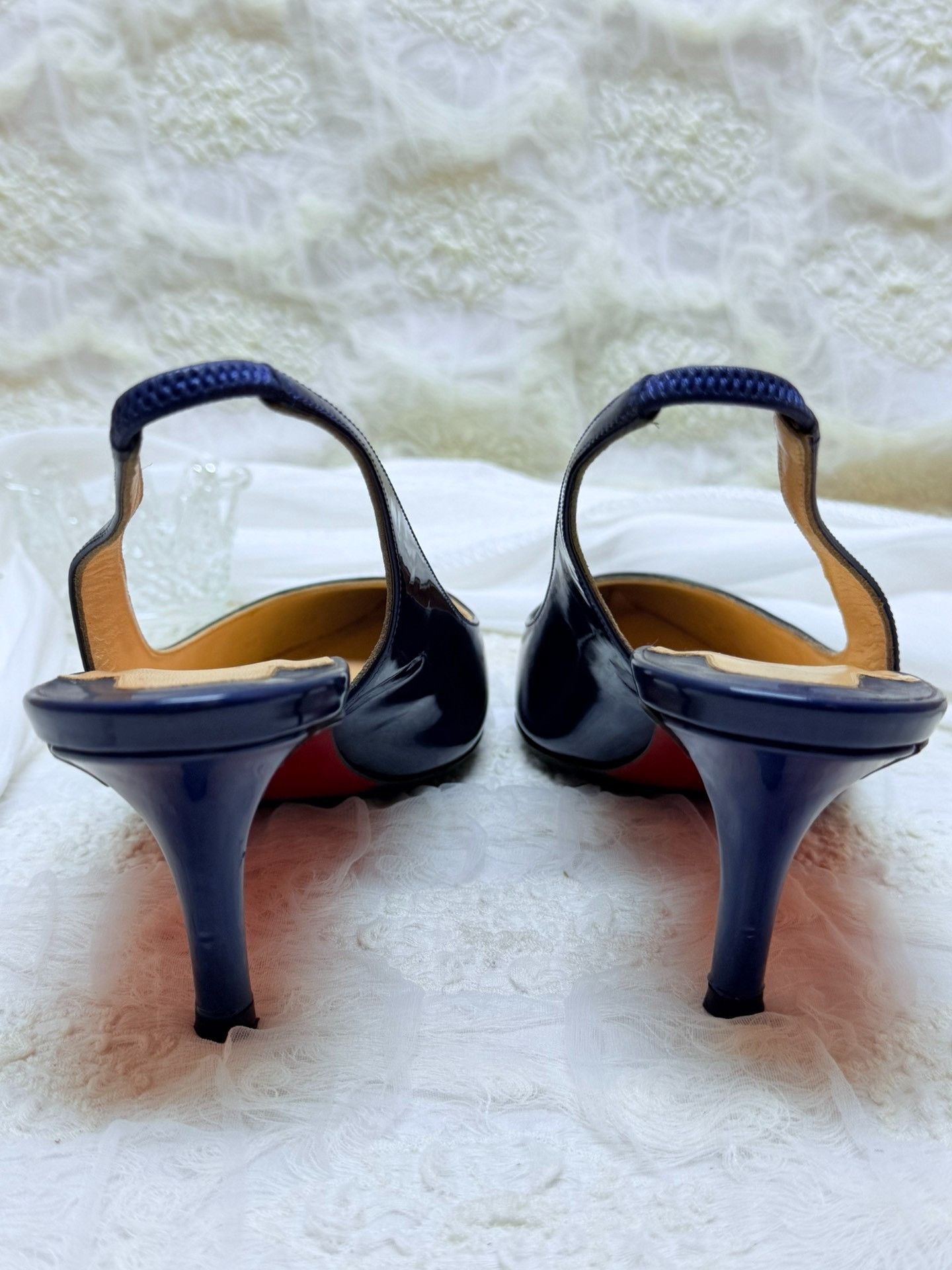 Christian Louboutin Christian Louboutin Patent Blue Lowtop Sneakers us_6-5 Women Size US 6.5 / IT 36.5 - 4 Thumbnail