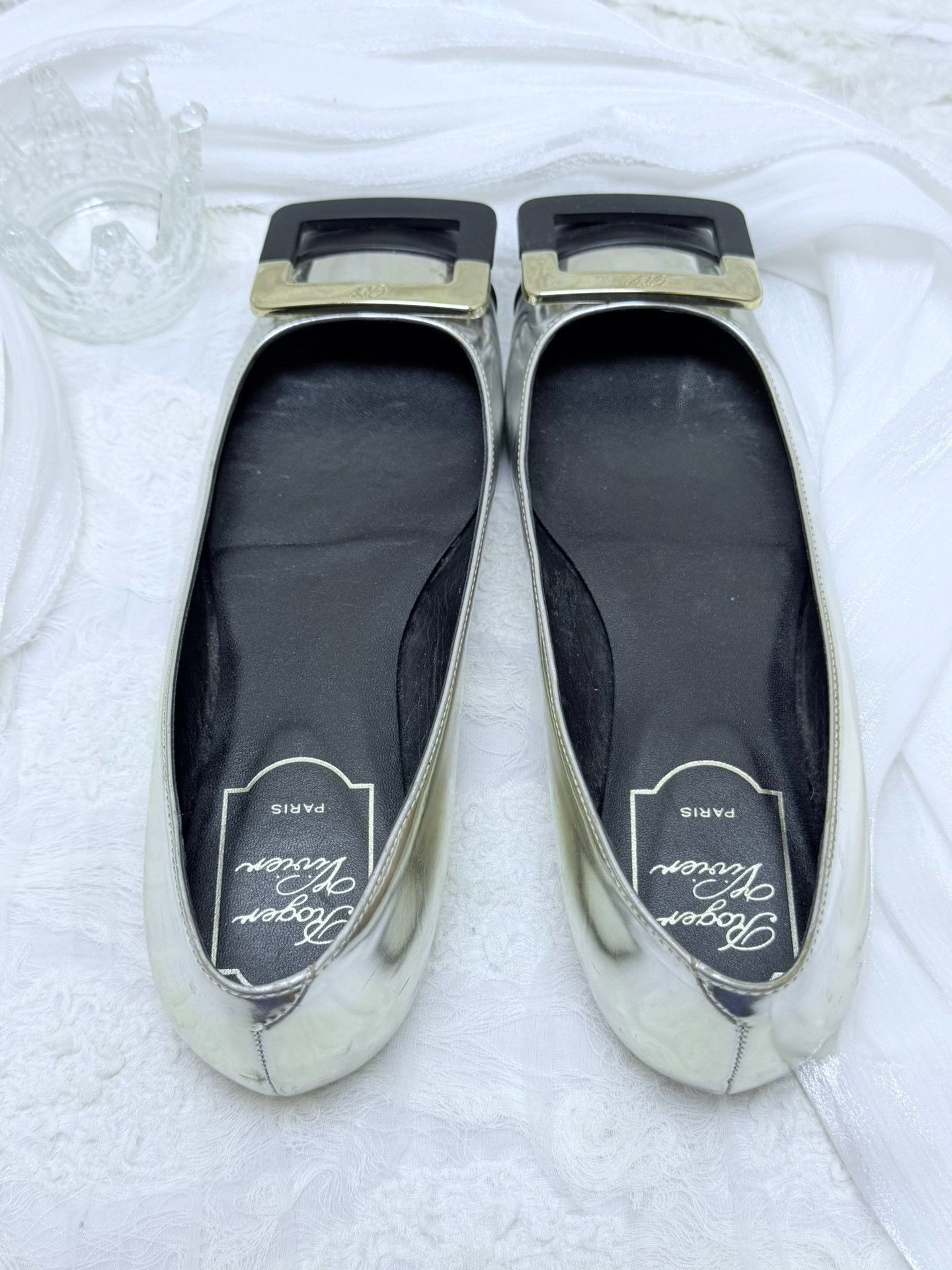 Roger Vivier Roger Vivier Retro Silver Lowtop Sneakers us_6 Women Size US 6 / IT 36 - 5 Thumbnail