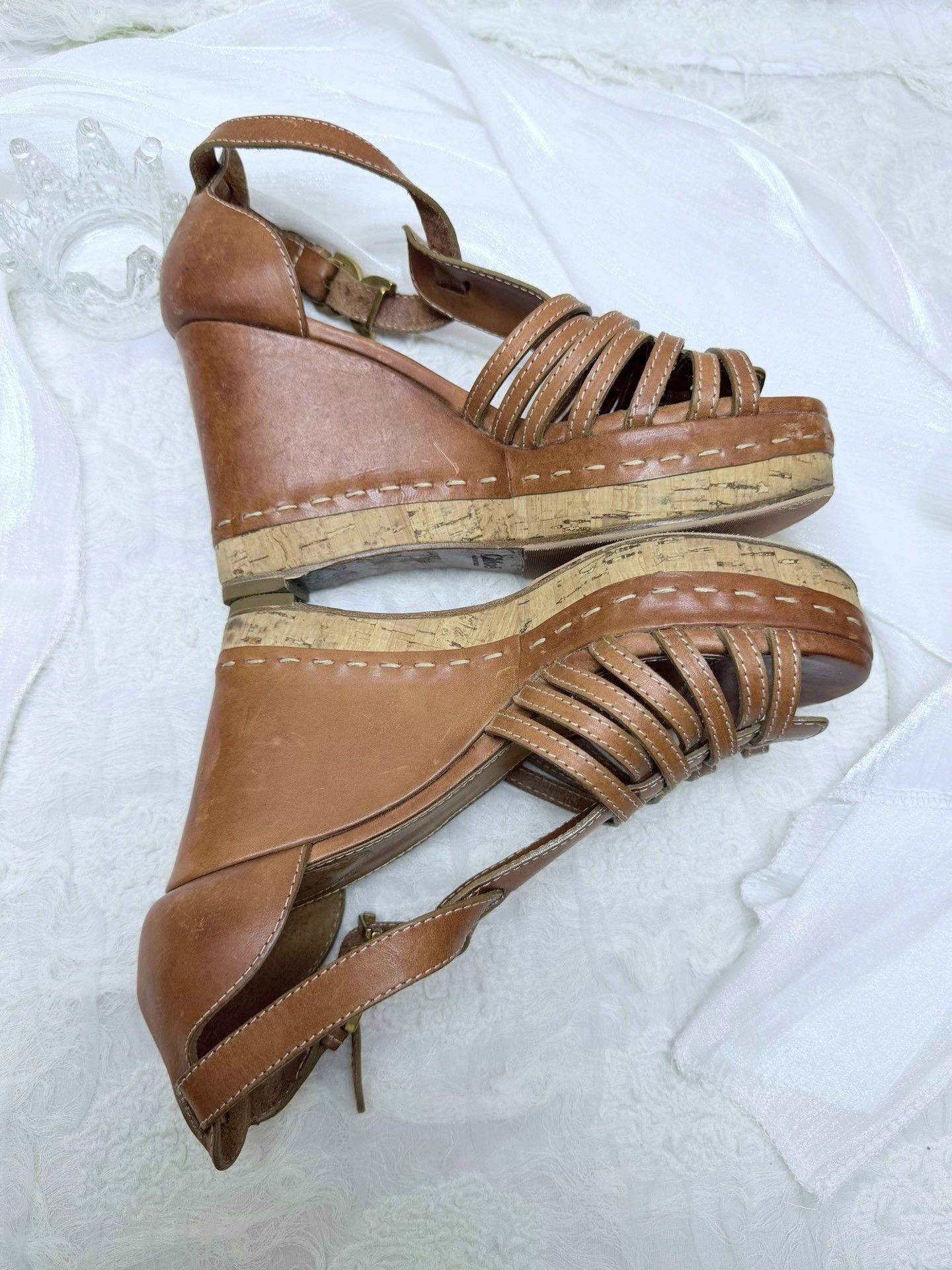 Chloe Chloe Leather Brown Sandals us_8 Women Size US 8 / IT 38 - 5 Thumbnail