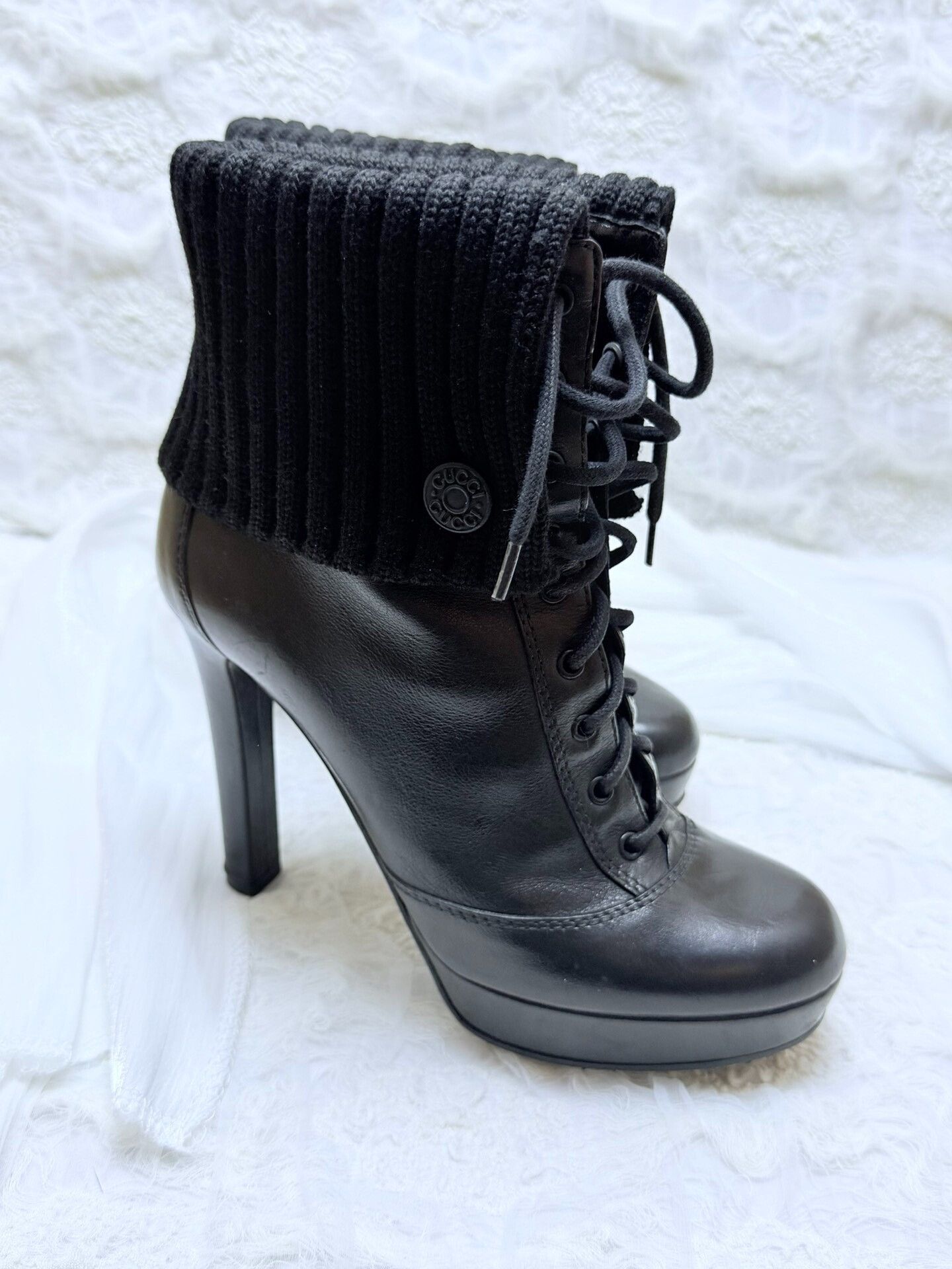 Gucci Gucci Knit Black Boots us_6-5 Women Size US 6.5 / IT 36.5 - 2 Thumbnail
