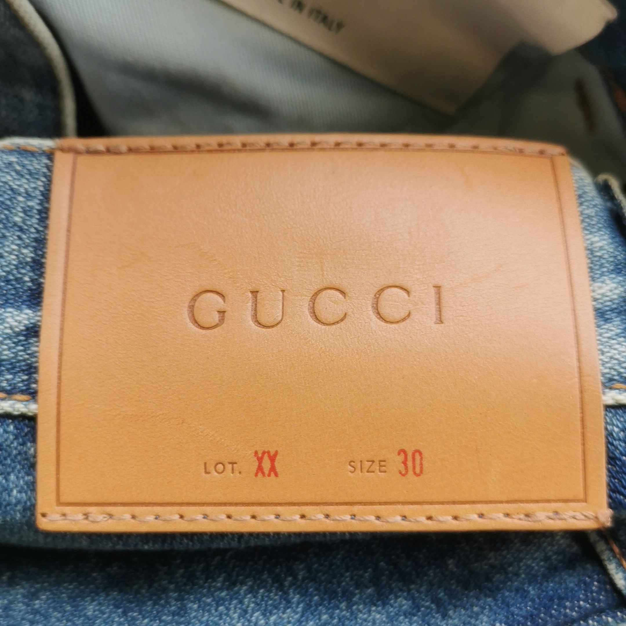 Gucci Gucci Distressed Logo Patch Denim Jeans 30 Size US 30 / EU 46 - 8 Thumbnail