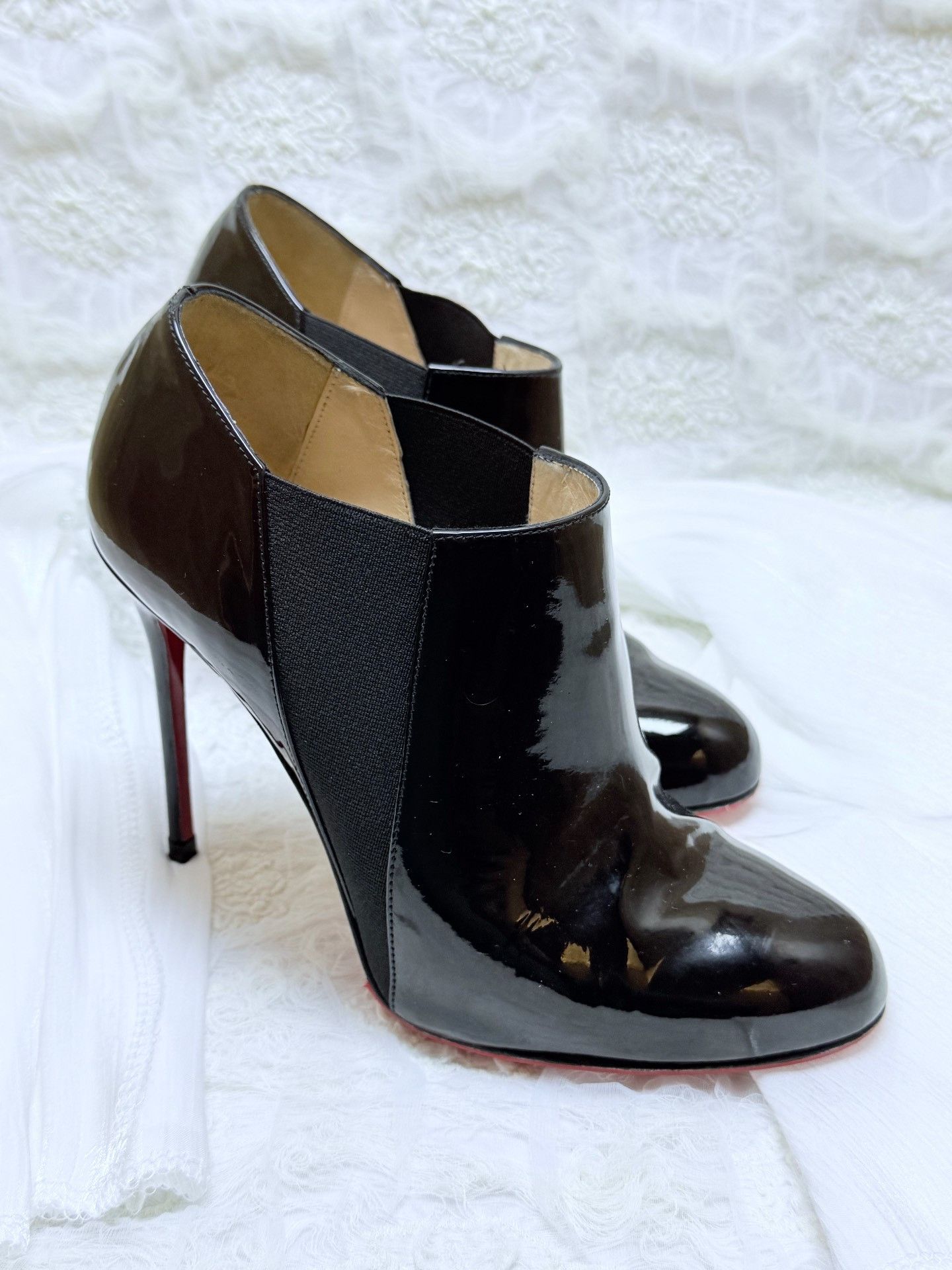 Christian Louboutin Christian Louboutin Patent Black Boots us_8 Women Size US 8 / IT 38 - 3 Thumbnail
