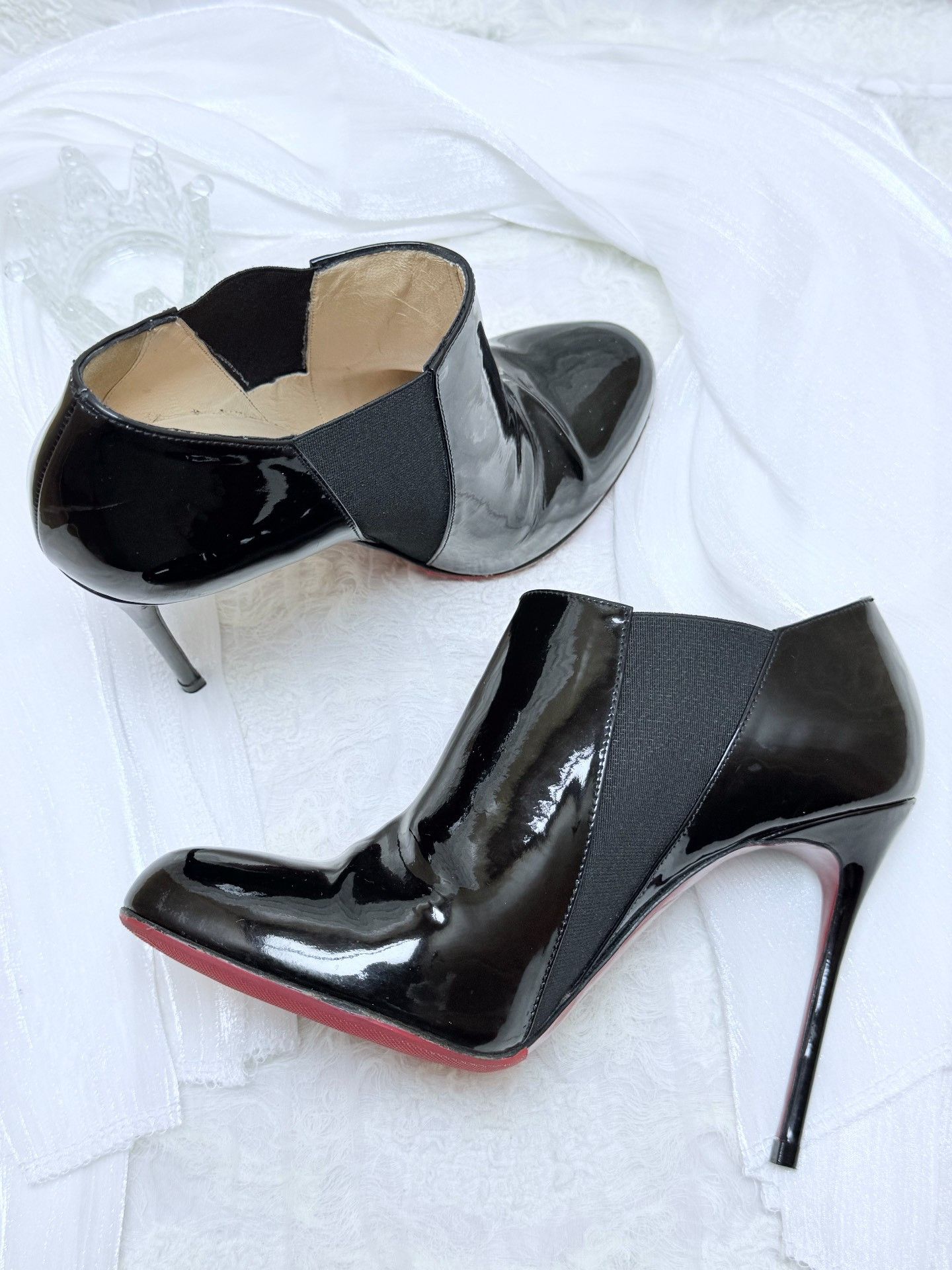 Christian Louboutin Christian Louboutin Patent Black Boots us_8 Women Size US 8 / IT 38 - 5 Thumbnail