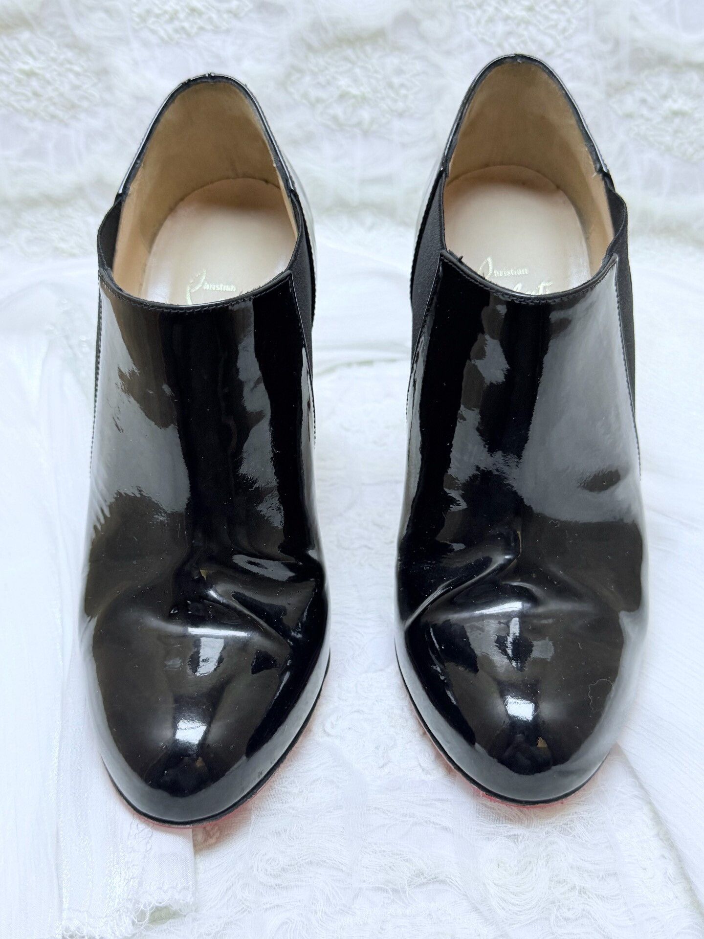Christian Louboutin Christian Louboutin Patent Black Boots us_8 Women Size US 8 / IT 38 - 2 Thumbnail