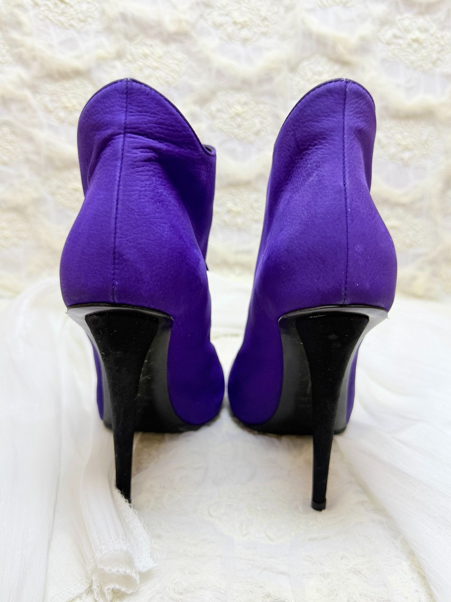Giuseppe Zanotti Giuseppe Zanotti Leather Purple Boots us_5-5 Women Size US 5.5 / IT 35.5 - 4 Thumbnail