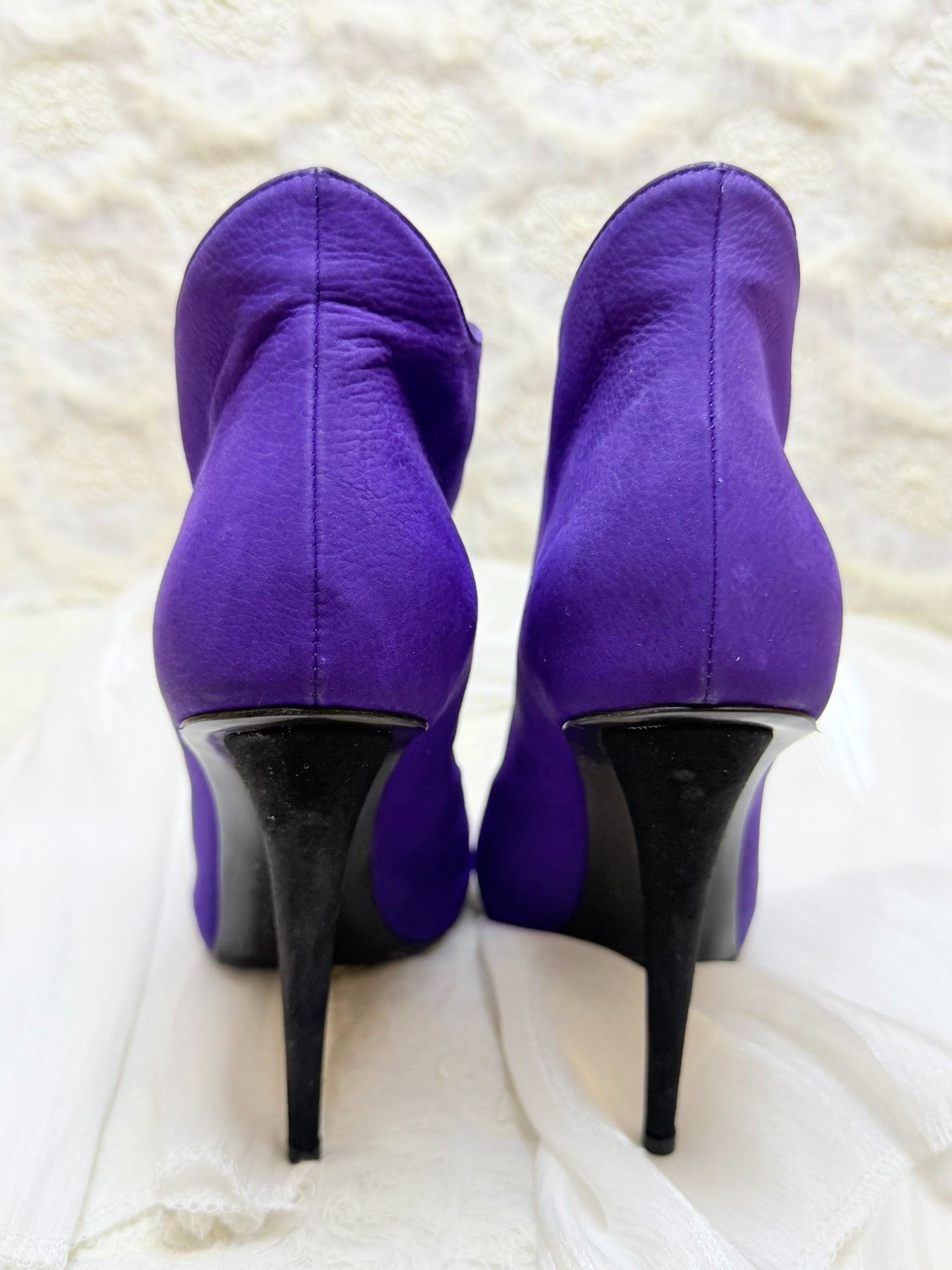 Giuseppe Zanotti Giuseppe Zanotti Leather Purple Boots us_5-5 Women Size US 5.5 / IT 35.5 - 6 Thumbnail