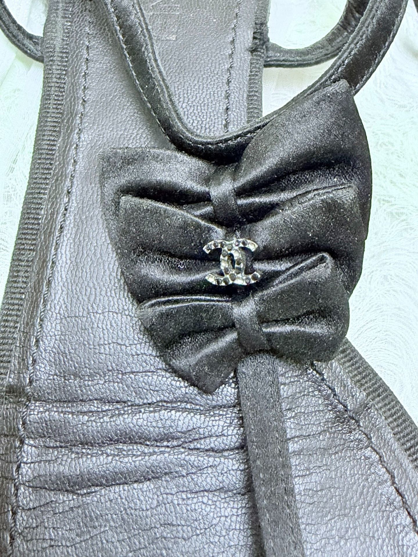 Chanel Chanel Black Sandals us_7 Women Size US 7 / IT 37 - 5 Thumbnail