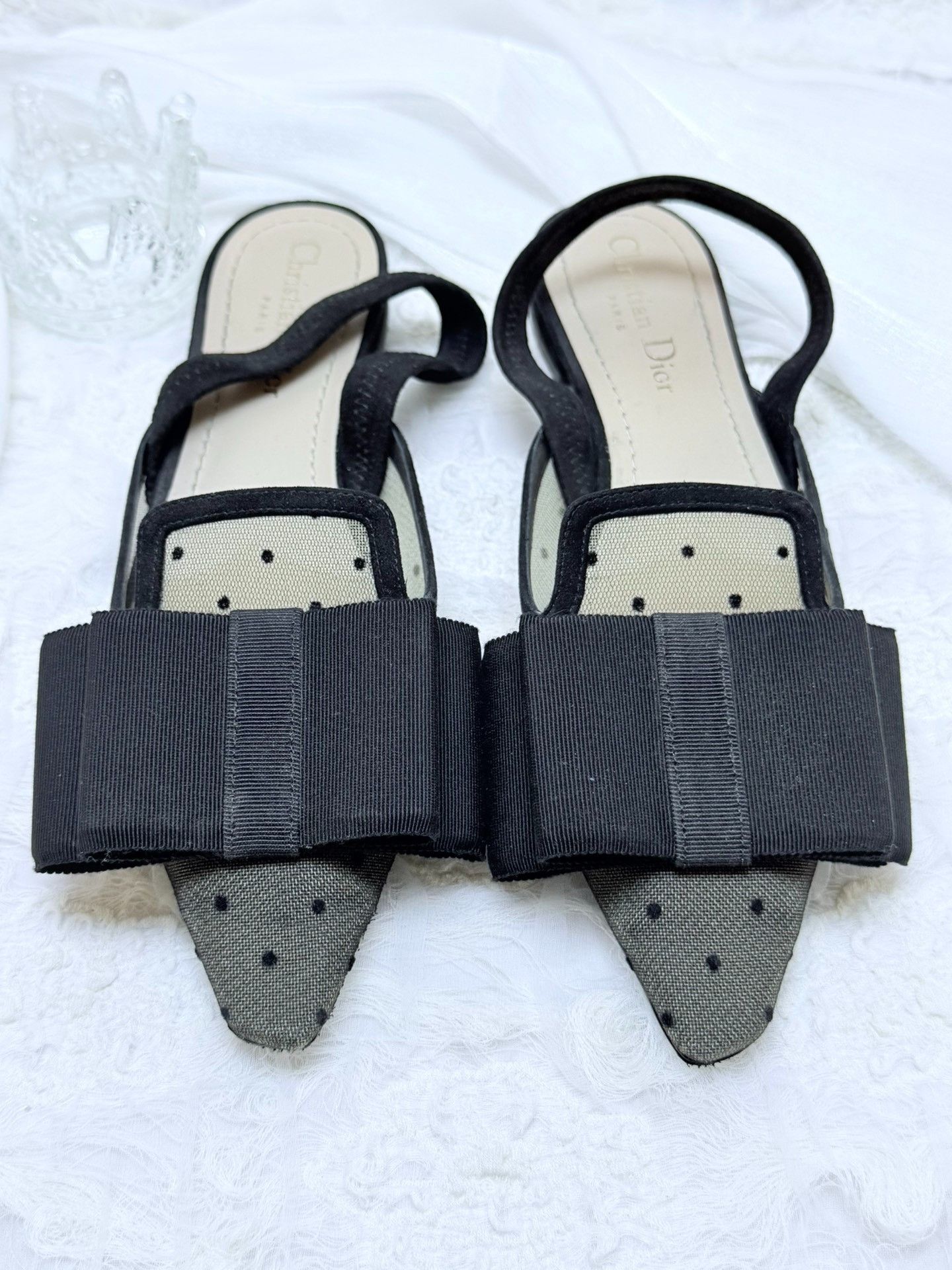 Dior Dior Black Sandals us_7 Women Size US 7 / IT 37 - 3 Thumbnail