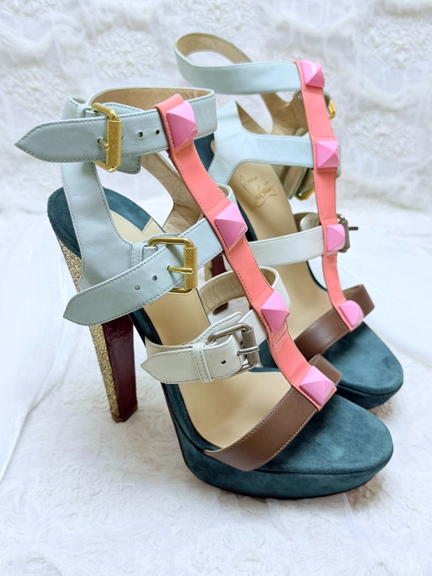 Christian Louboutin Christian Louboutin Multi Sandals us_8-5 Women Size US 8.5 / IT 38.5 - 2 Thumbnail