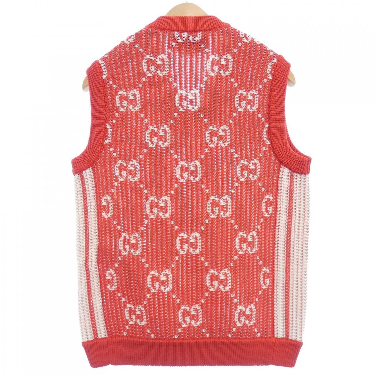 Gucci Gucci Gucci Knit Vest Textile Tops 752543XKDF8 DUTY FREE for USA Size ONE SIZE - 2 Thumbnail
