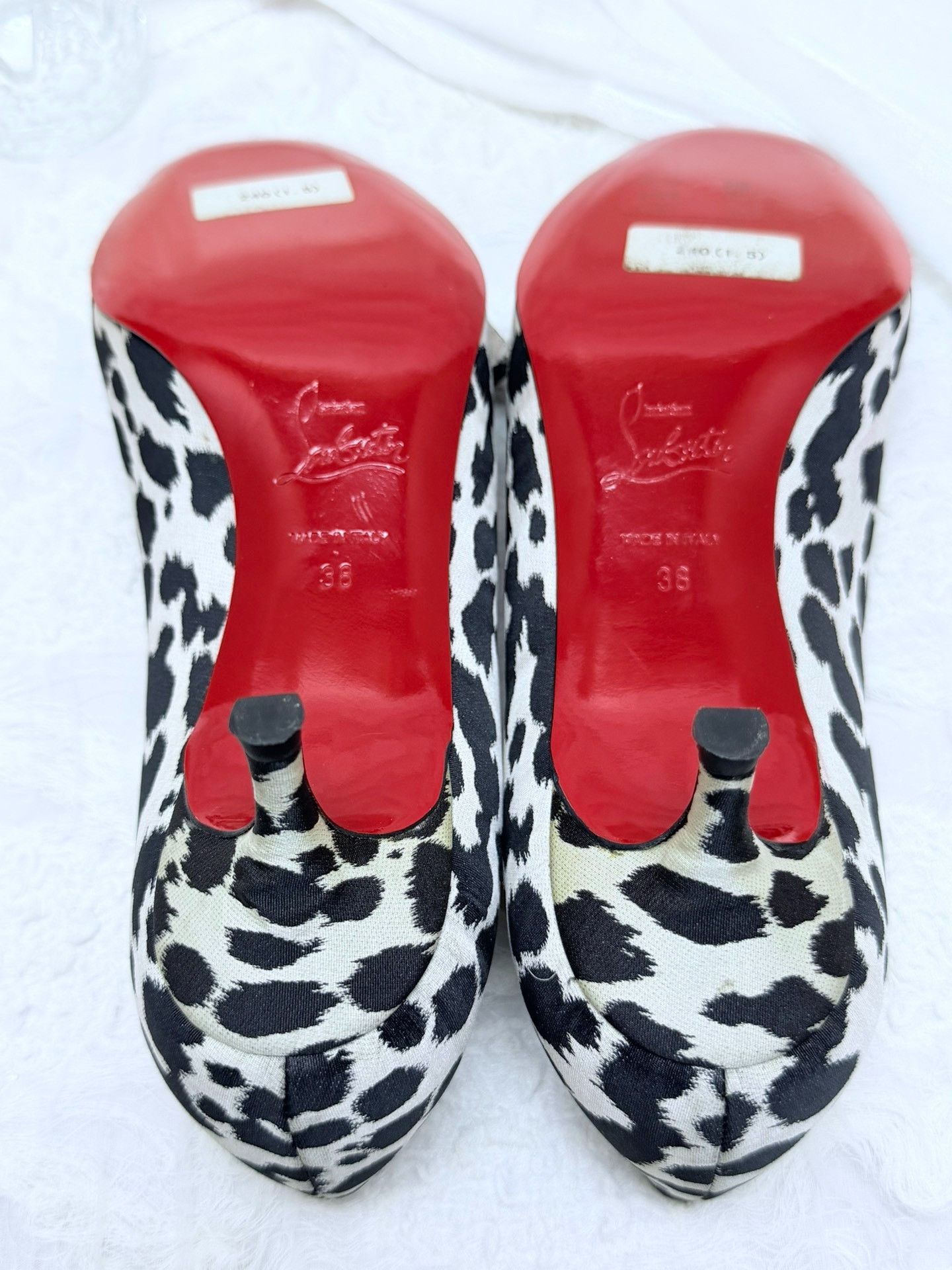 Christian Louboutin Christian Louboutin Animal Print Red Lowtop Sneakers Women Size US 8 / IT 38 - 7 Thumbnail