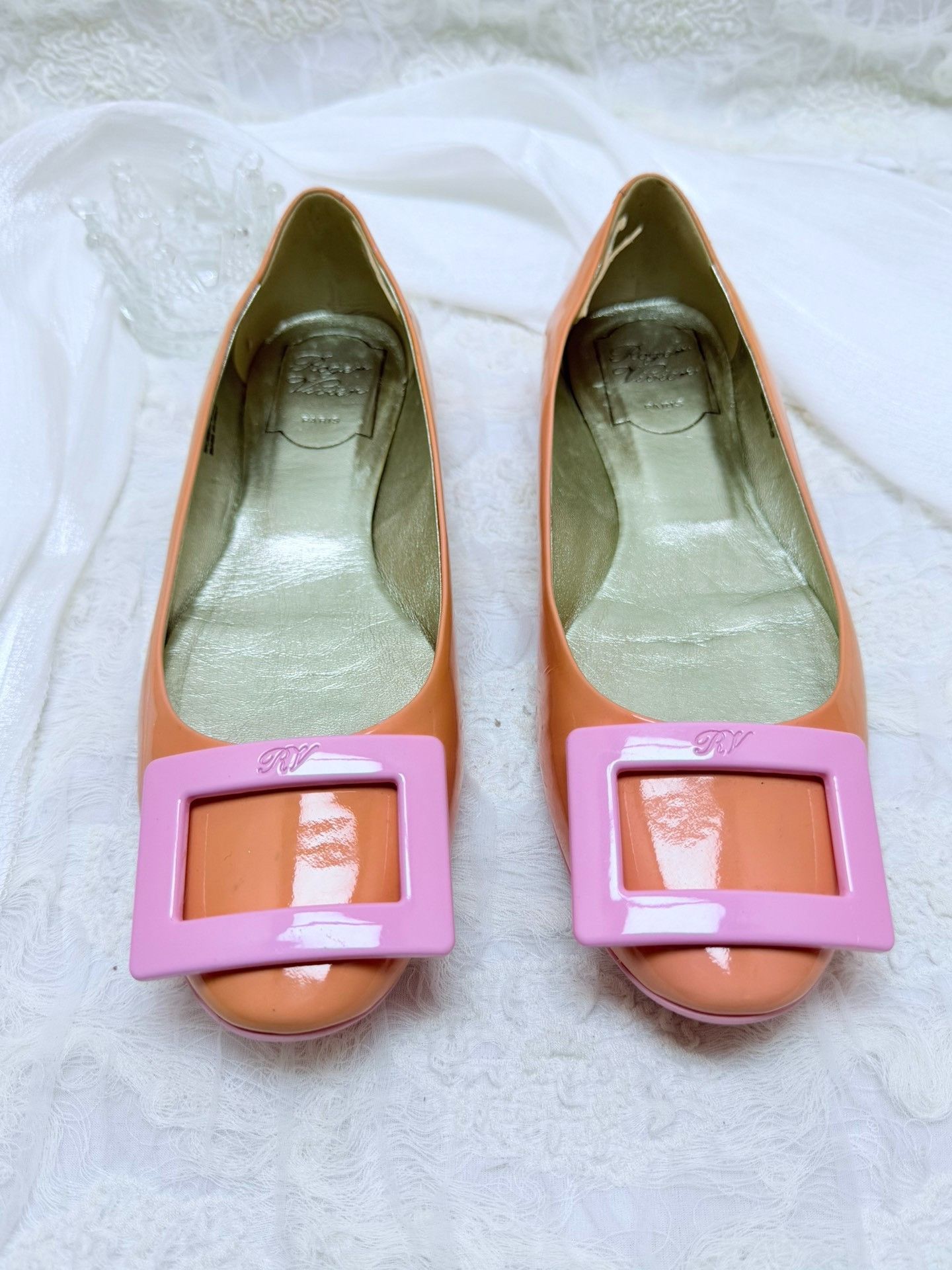 Roger Vivier Roger Vivier Retro Pink Lowtop Sneakers us_6-5 Women Size US 6.5 / IT 36.5 - 2 Thumbnail