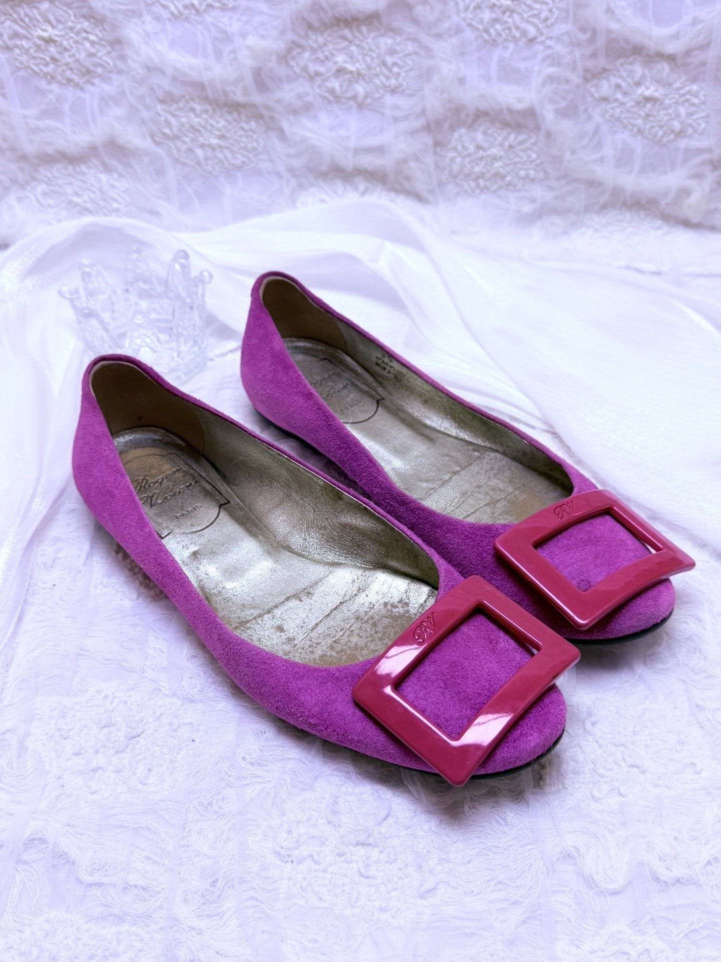Roger Vivier Roger Vivier Retro Pink Lowtop Sneakers us_5 Women Size US 5 / IT 35 - 2 Thumbnail