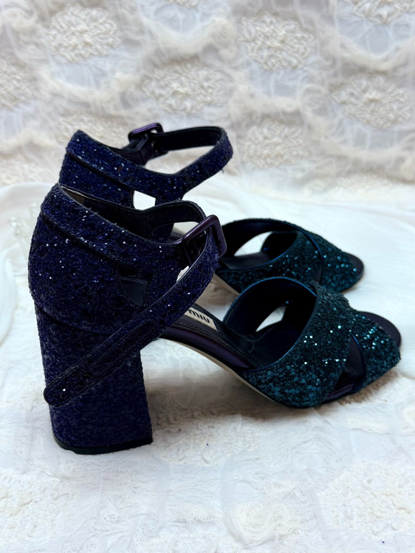 Miu Miu Miu Miu Purple Sandals us_5 Women Size US 5 / IT 35 - 5 Thumbnail