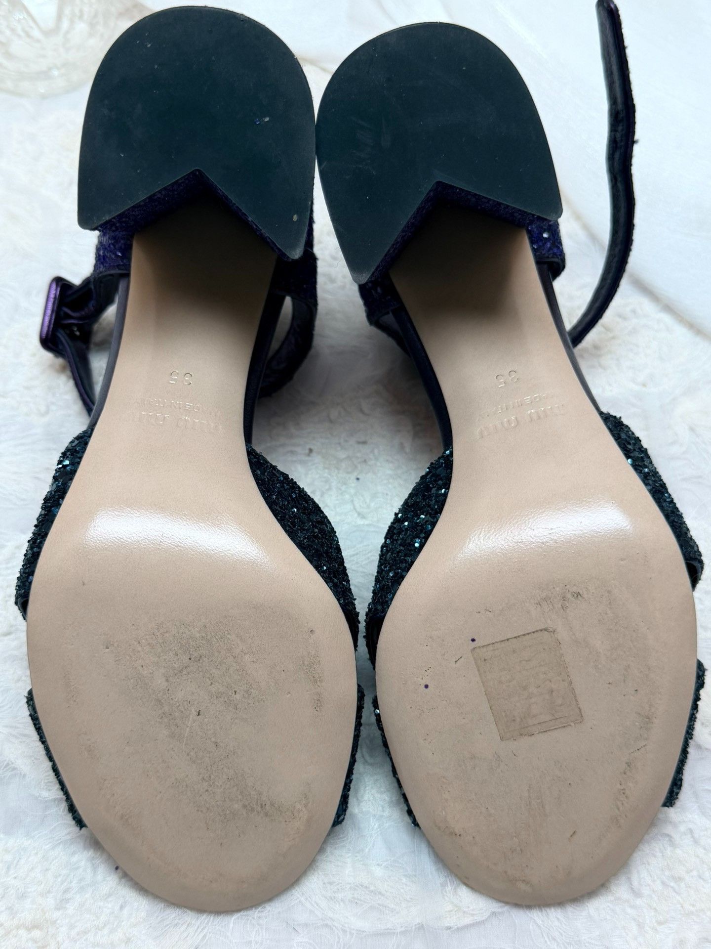 Miu Miu Miu Miu Purple Sandals us_5 Women Size US 5 / IT 35 - 6 Thumbnail