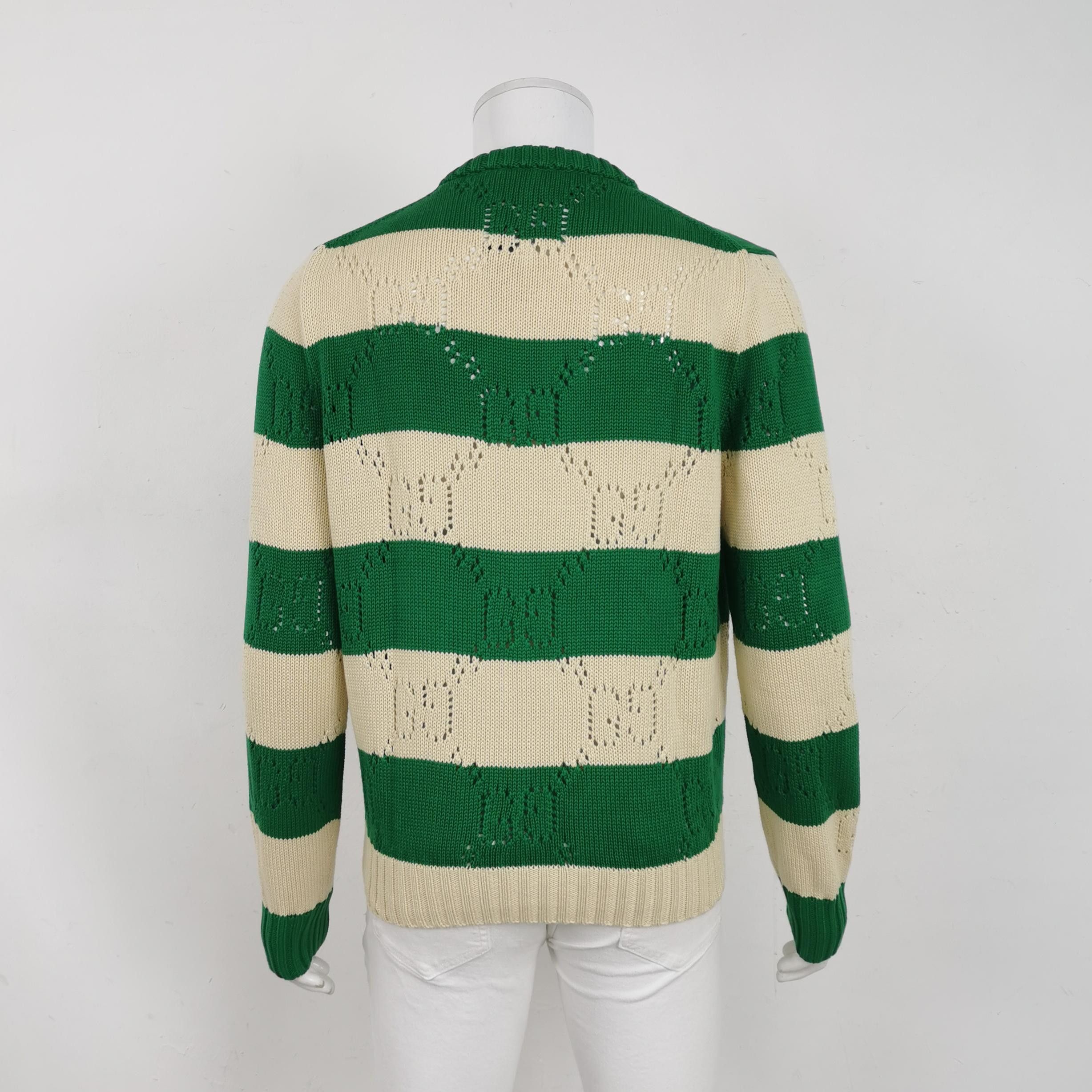 Gucci Gucci Striped Interlocking GG Sweater Size S Size US S / EU 44-46 / 1 - 2 Thumbnail
