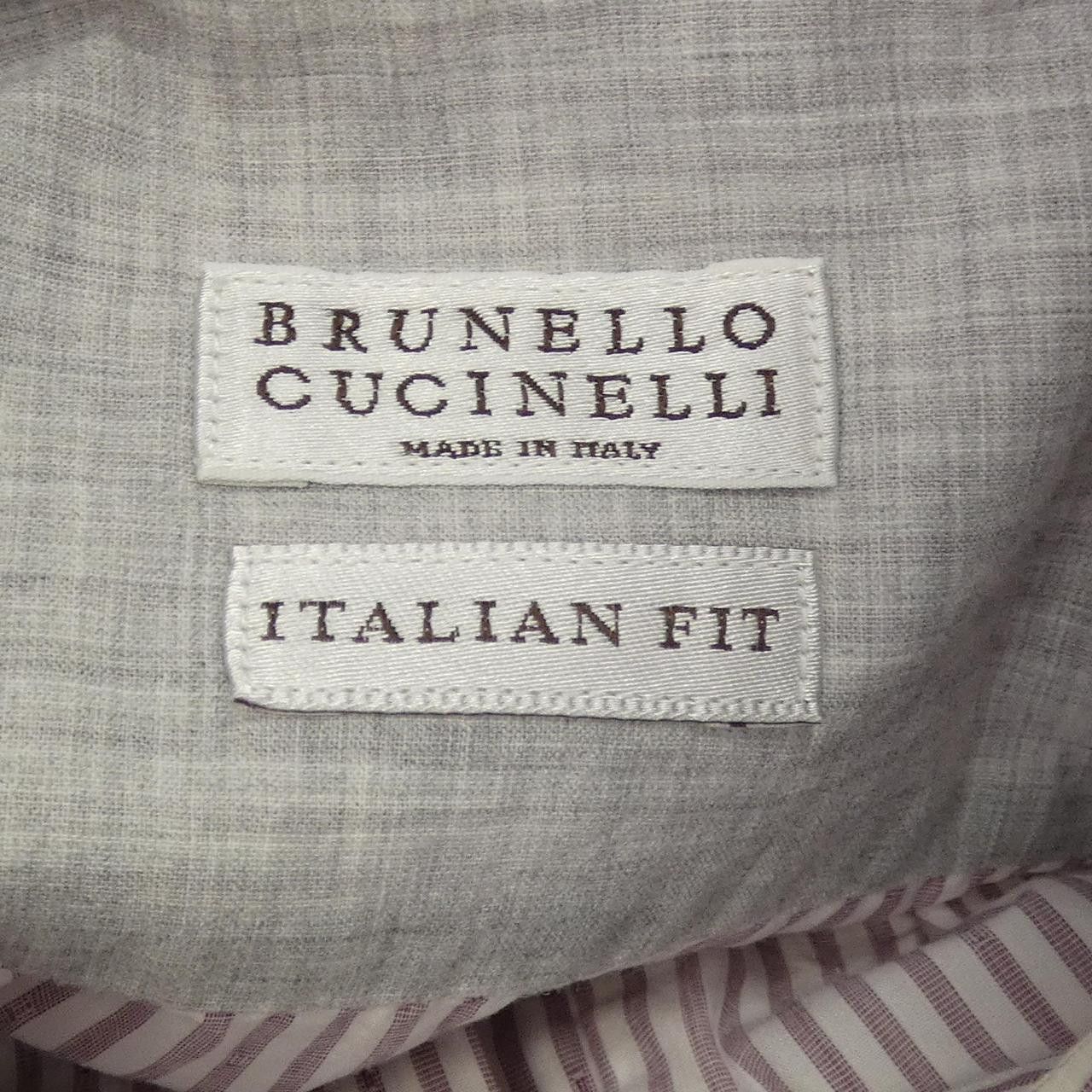 Brunello Cucinelli Brunello Cucinelli Brunello Cucinelli Cotton Shirt Textile Dress Shirt DW9236123 DUTY FREE for USA Size ONE SIZE - 4 Thumbnail