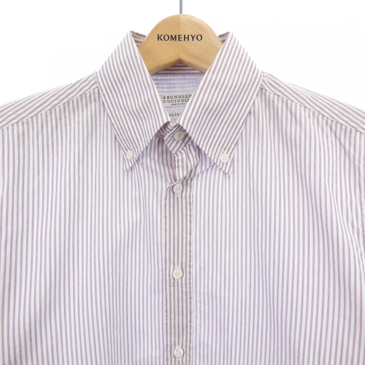 Brunello Cucinelli Brunello Cucinelli Brunello Cucinelli Cotton Shirt Textile Dress Shirt DW9236123 DUTY FREE for USA Size ONE SIZE - 5 Thumbnail