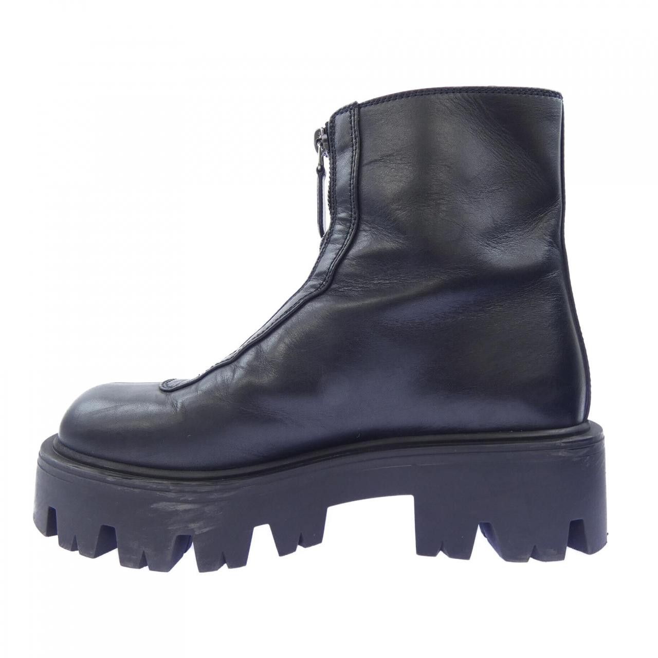 Prada Prada Prada Triangle Logo Boots Leather Shoes 1T3280 DUTY FREE for USA Size ONE SIZE - 2 Thumbnail