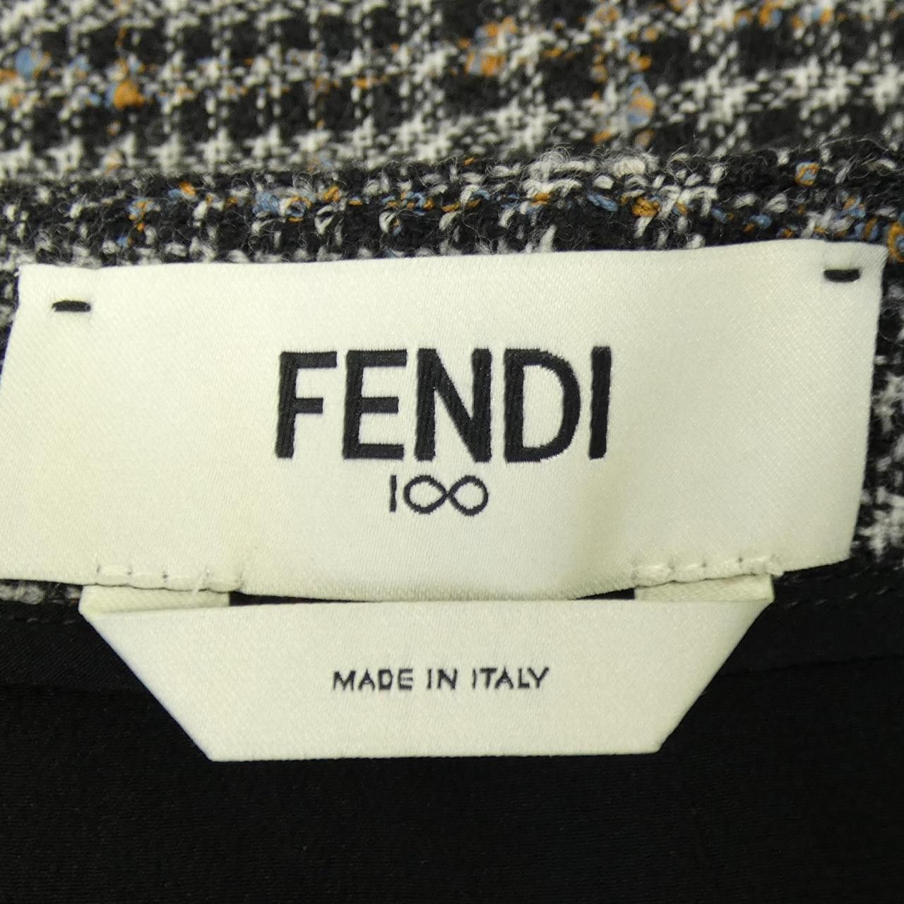 Fendi Fendi Fendi Prince of Wales Check Skirt Textile Skirts FQ7686AVJ0 DUTY FREE for USA Size ONE SIZE - 5 Thumbnail