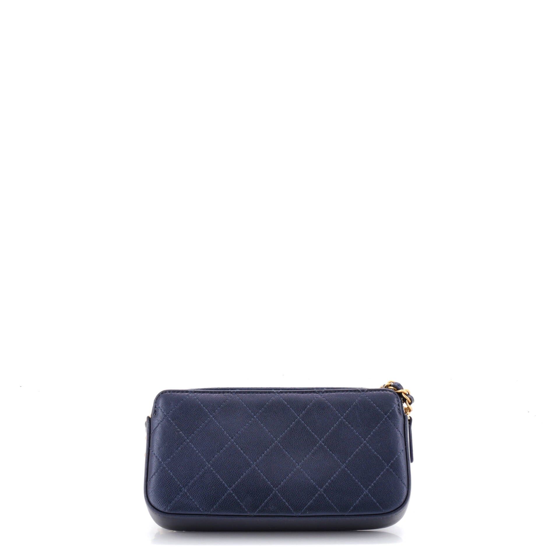 Chanel Chic Pearls Double Zip Clutch with Chain Size ONE SIZE - 4 Thumbnail