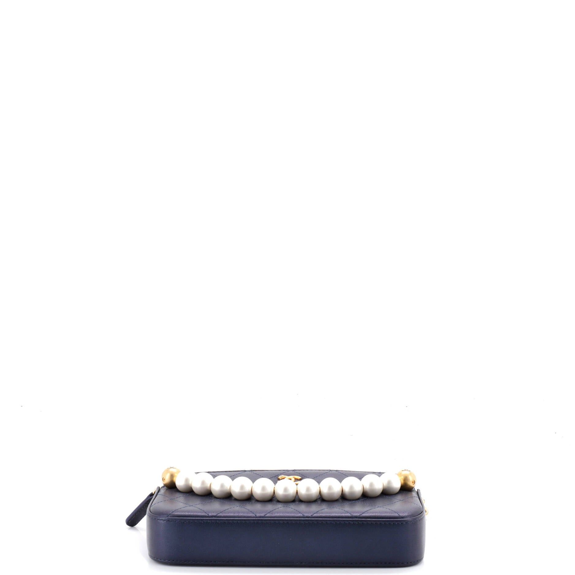 Chanel Chic Pearls Double Zip Clutch with Chain Size ONE SIZE - 5 Thumbnail