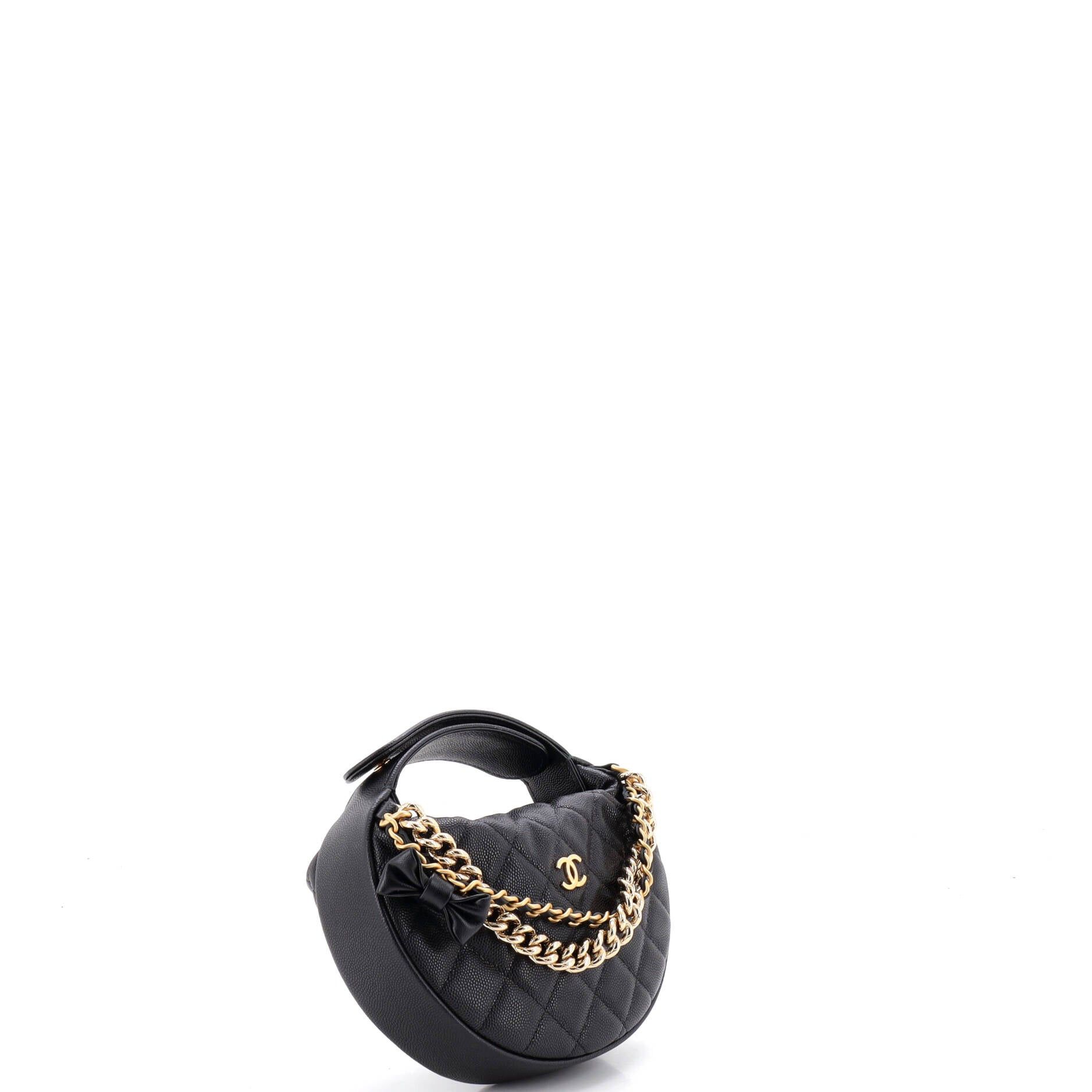 Chanel Double Chain Bow Hobo Pouch Size ONE SIZE - 2 Thumbnail
