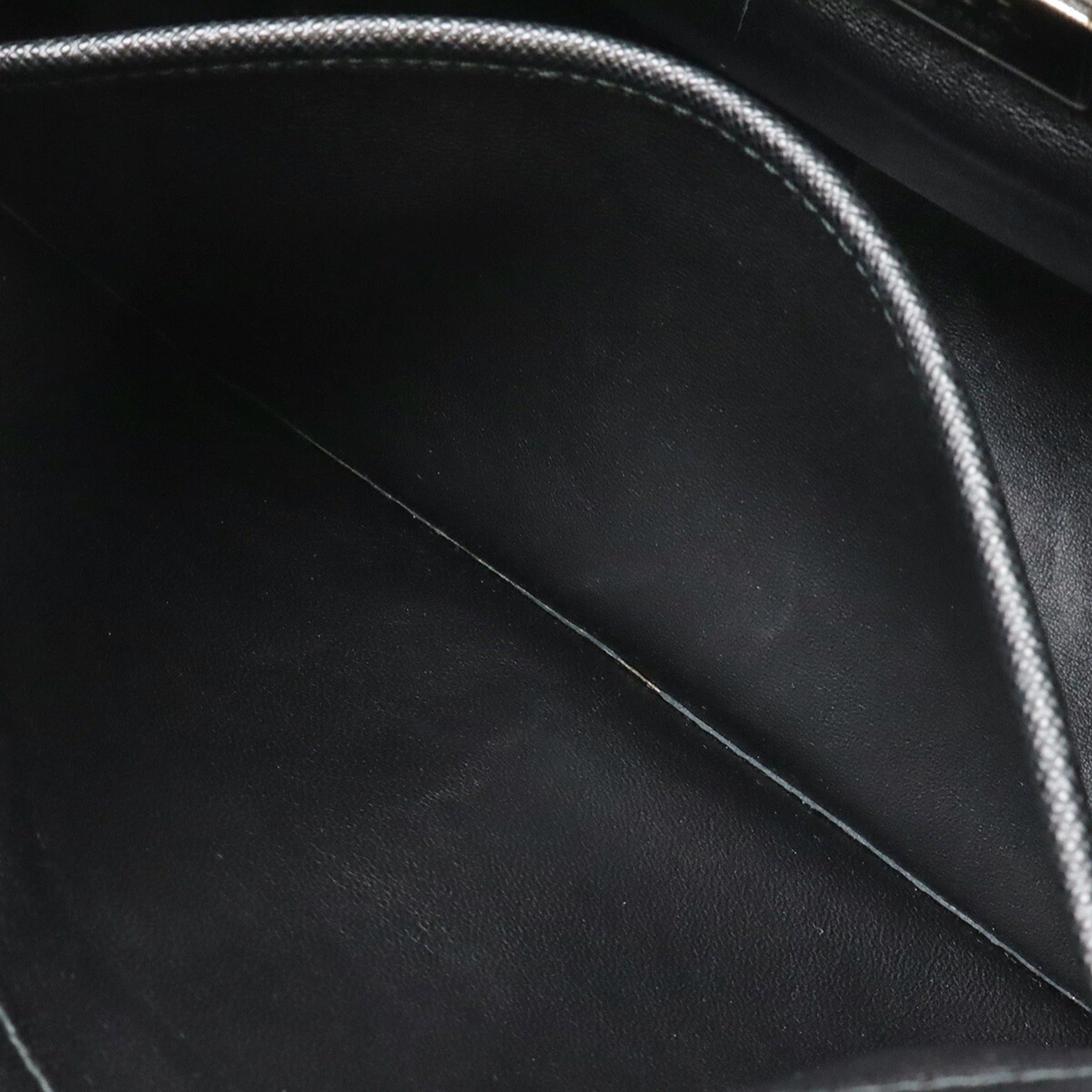 Prada PRADA Galleria Stripe Triangle Handbag, Saffiano Leather, NERO (Black/White), Purchased at a domestic boutique, Item Number 1BA863 Size ONE SIZE - 9 Thumbnail