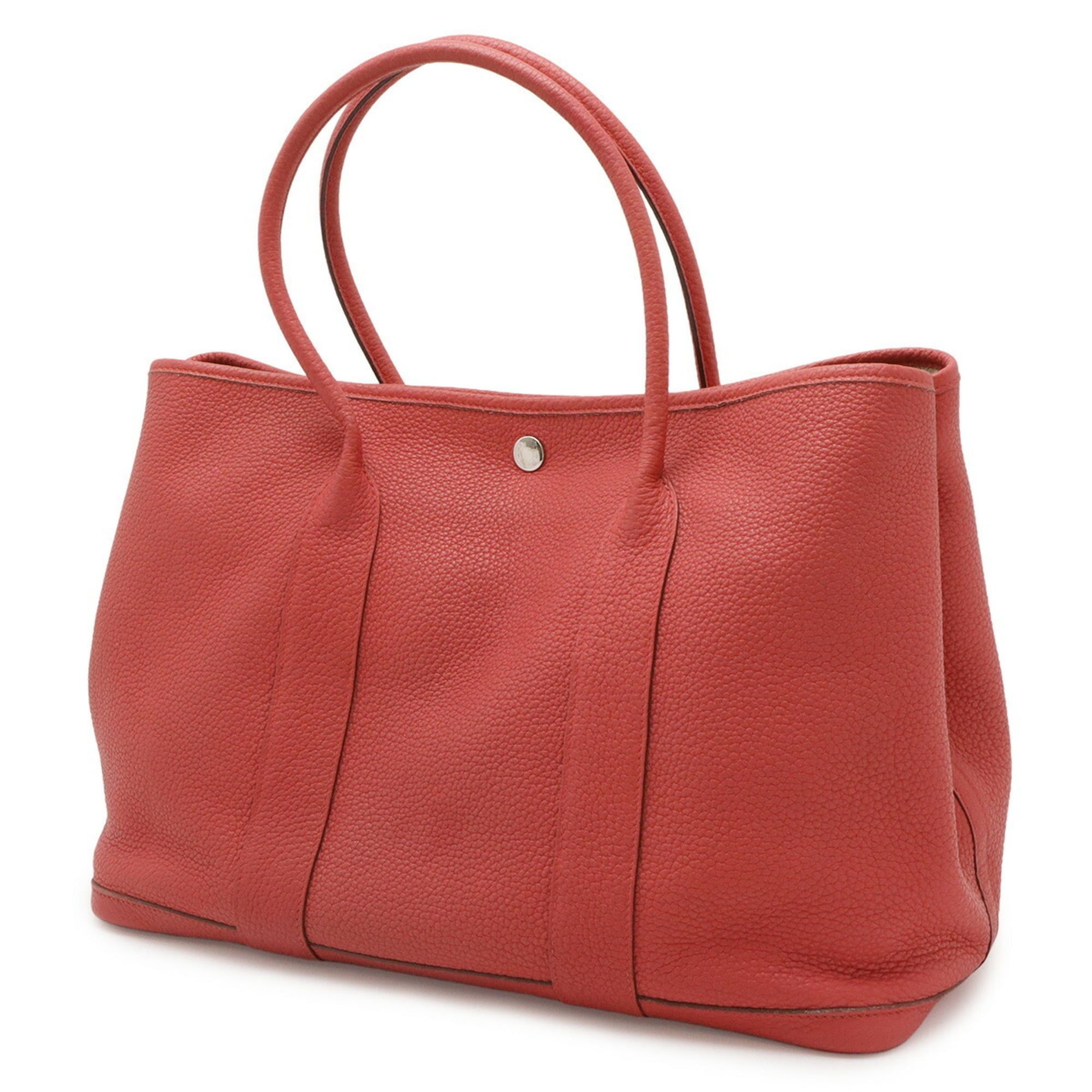 Hermes HERMES Garden PM Tote Bag Handbag Negonda Leather Rose Azalee Pink □O Stamp Size ONE SIZE - 3 Thumbnail